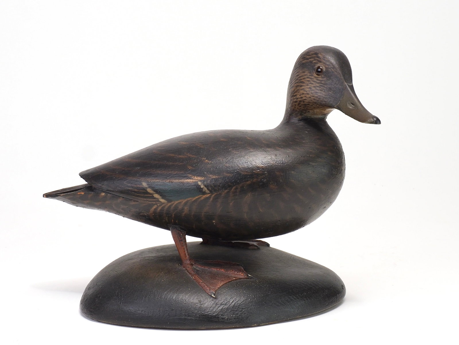 Elmer Crowell - Very Rare Standing Black Duck 2/3 Size (1 of 6)