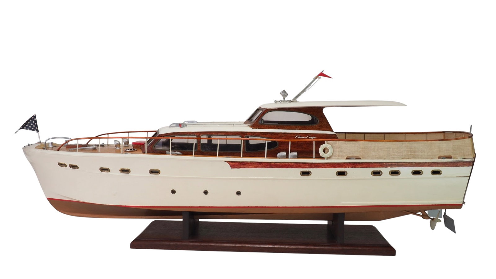 Chris Craft 63' Motor Yacht - Sterling Models Kit B-11M: Sterling Models Kit B-11M 40" x 10.5" c. 1950s Condition: As is