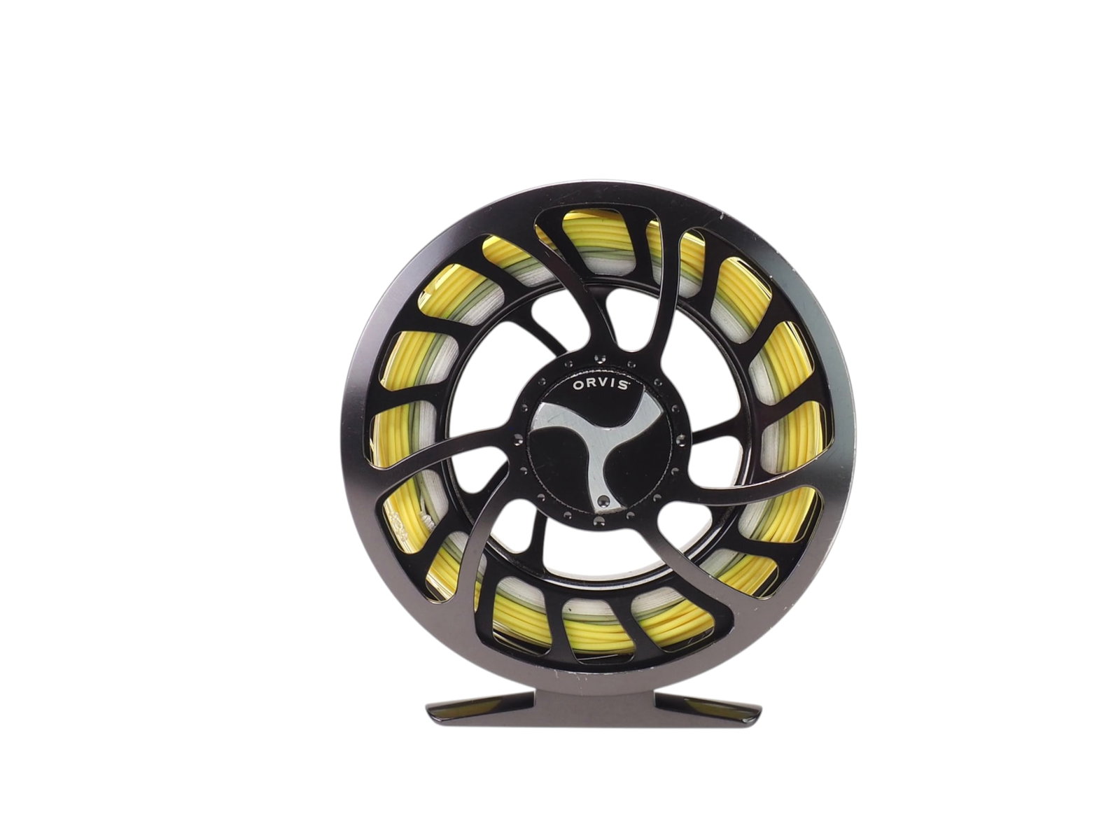 Orvis - Mirage Reel: Orvis Company Manchester, Vermont Comes with original bag. Left hand reel. Condition: Light wear from use with scattered scratching