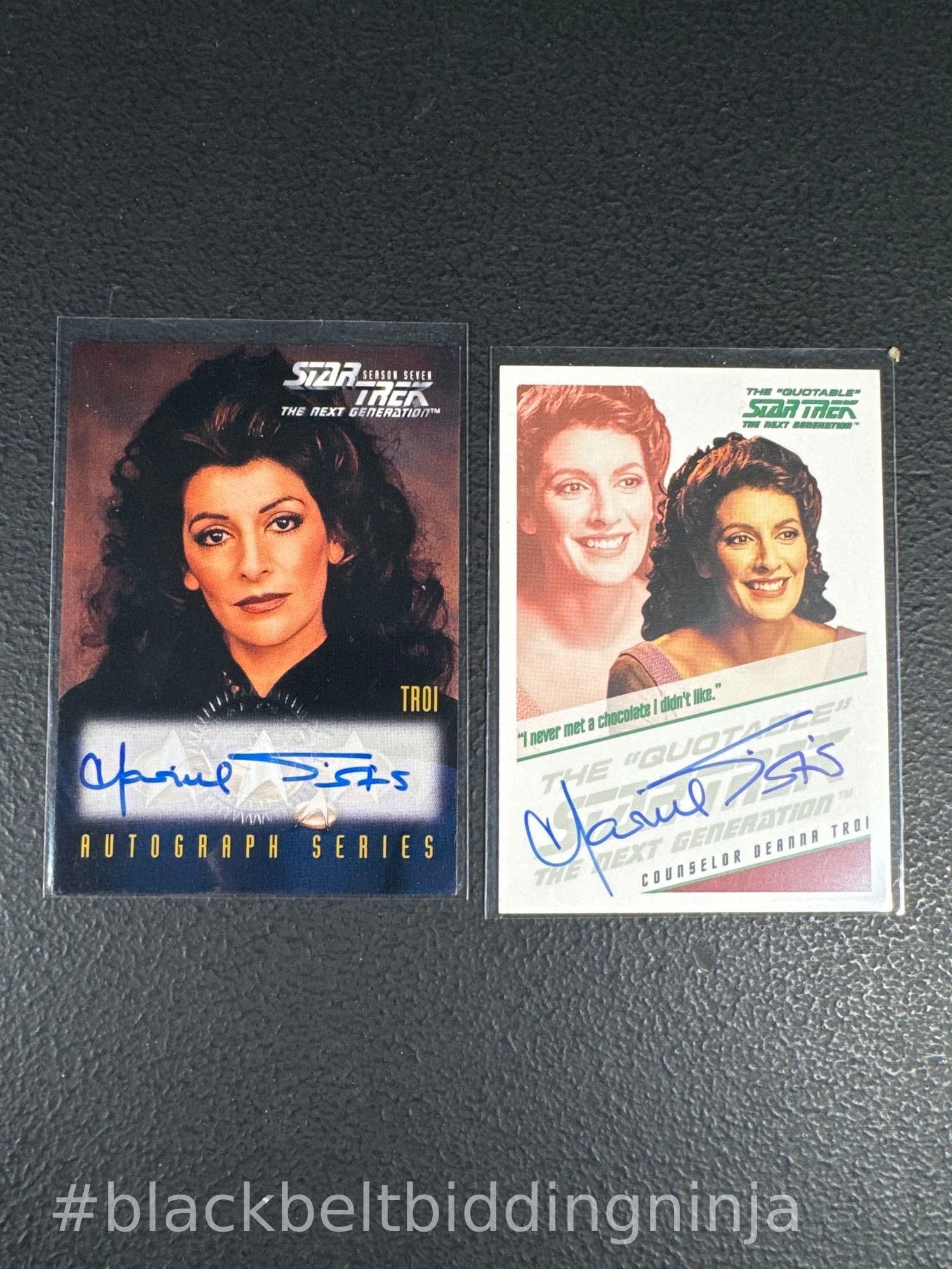 Marina Sirtis Autograph Cards (1 of 2)