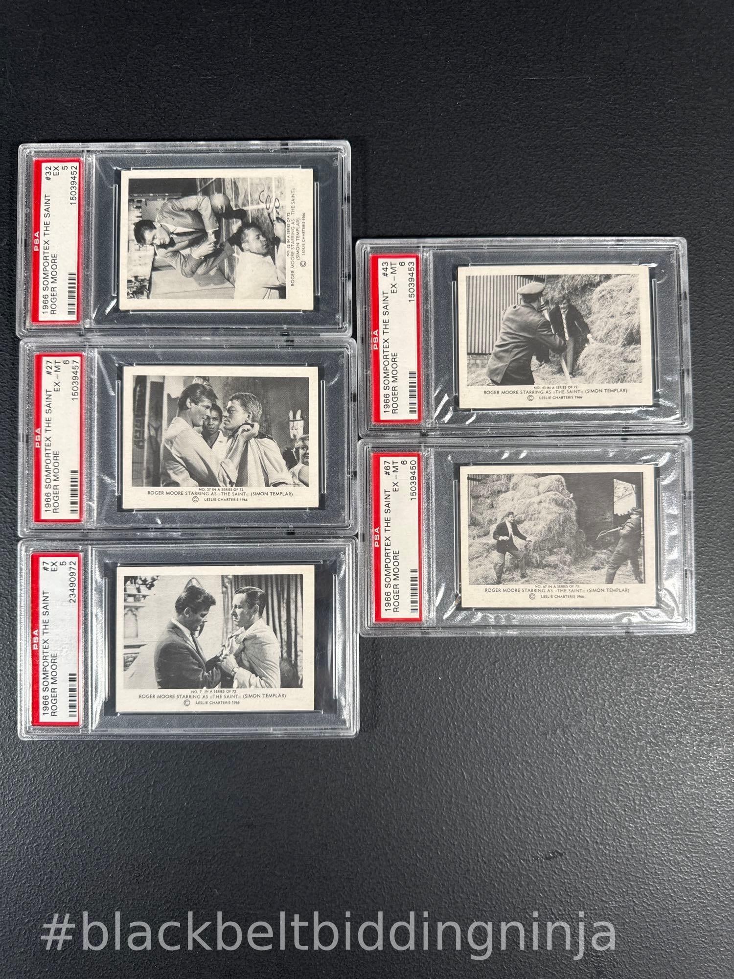 Five Graded “The Saint” Trading Cards (1 of 7)