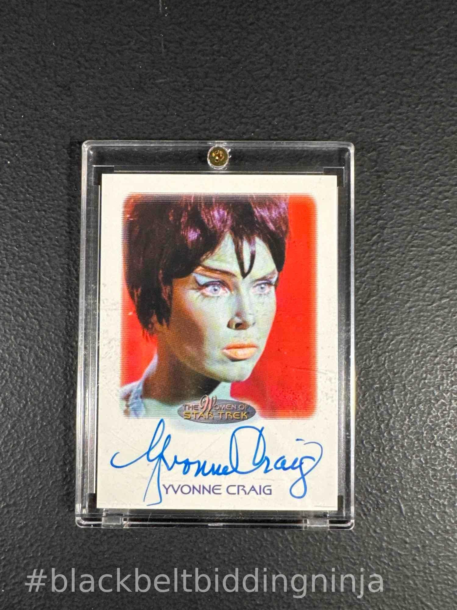 Yvonne Craig Autograph Card (1 of 2)