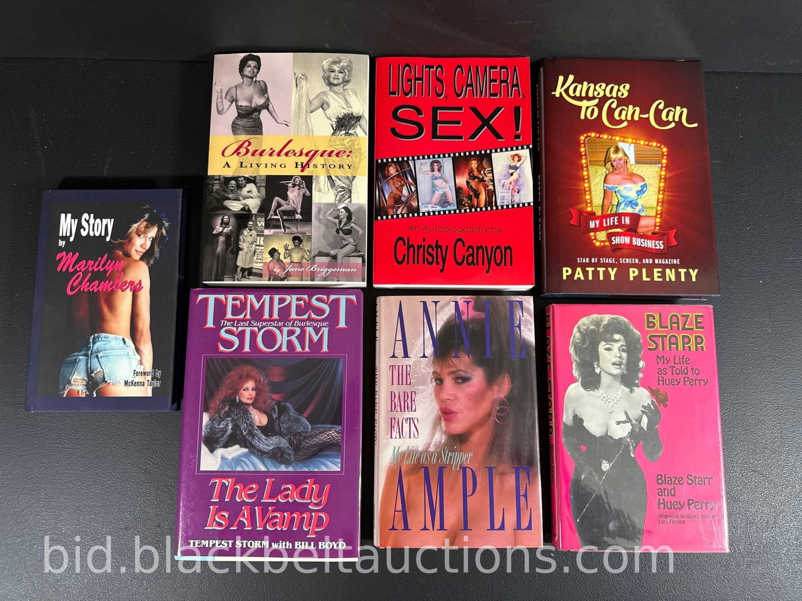 Seven Sex Symbol Biographies: Seven sex symbol biographies to include: ”Lights, Camera. Sex” by Christy Canyon 2004 Second Edition ”Burlesque a Living History” by Jane Briggeman 2009 &#