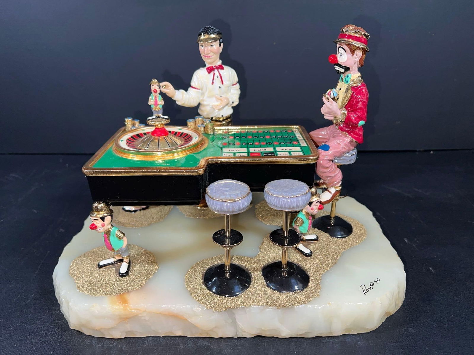 Ron Lee Clown Sculpture “My Last Chip” (1 of 9)