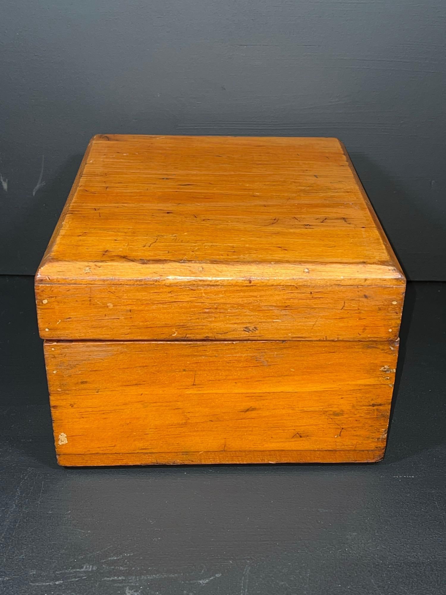 Antique Wooden File Box (1 of 6)