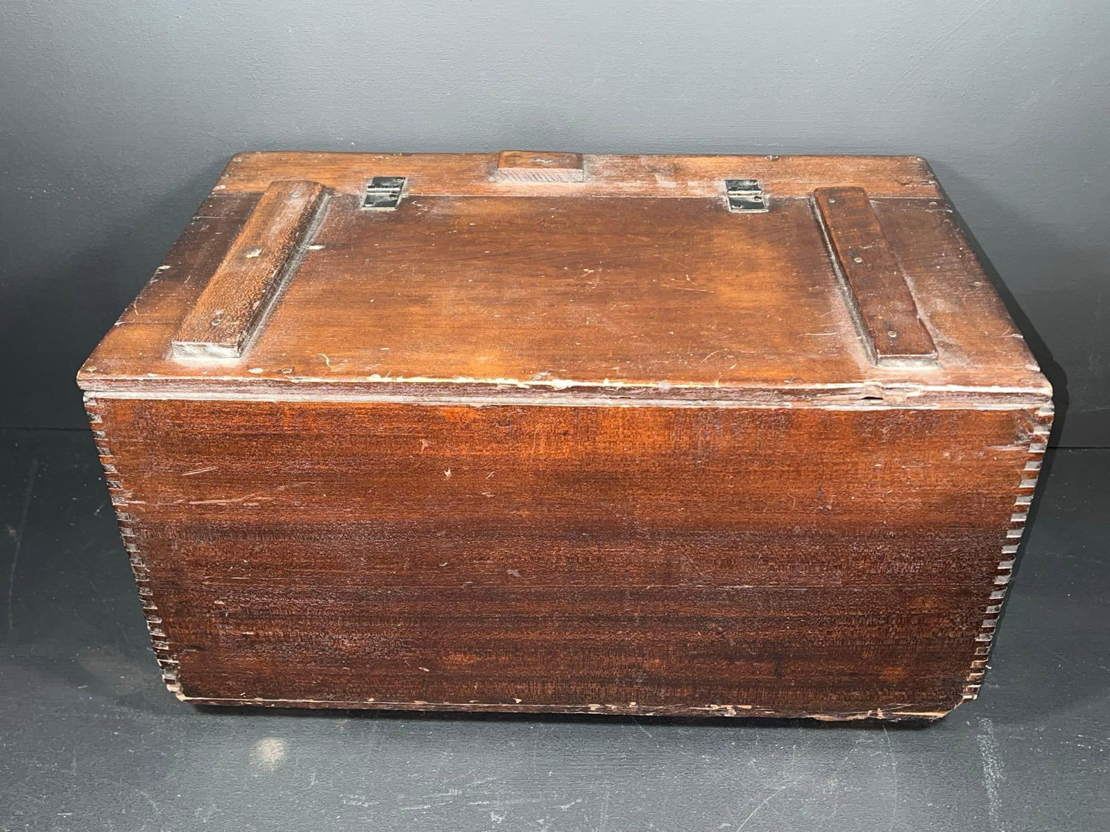 Antique Dovetailed Wood Storage Box (1 of 6)