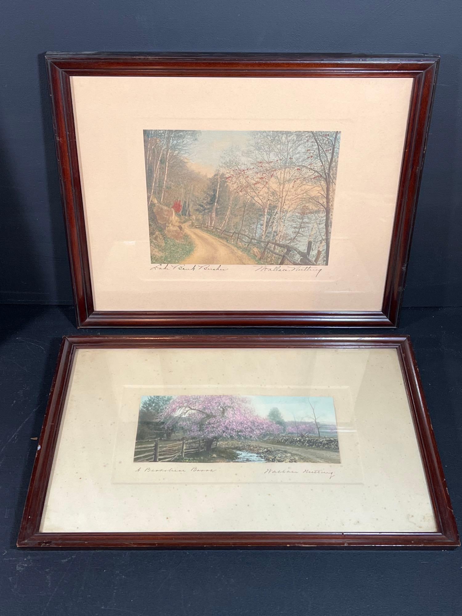 Three Wallace Nutting Hand Painted Photographs (1 of 20)
