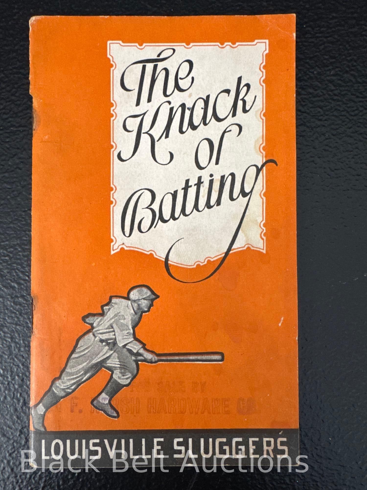 Booklet “The Knack of Batting” 1925 (1 of 5)