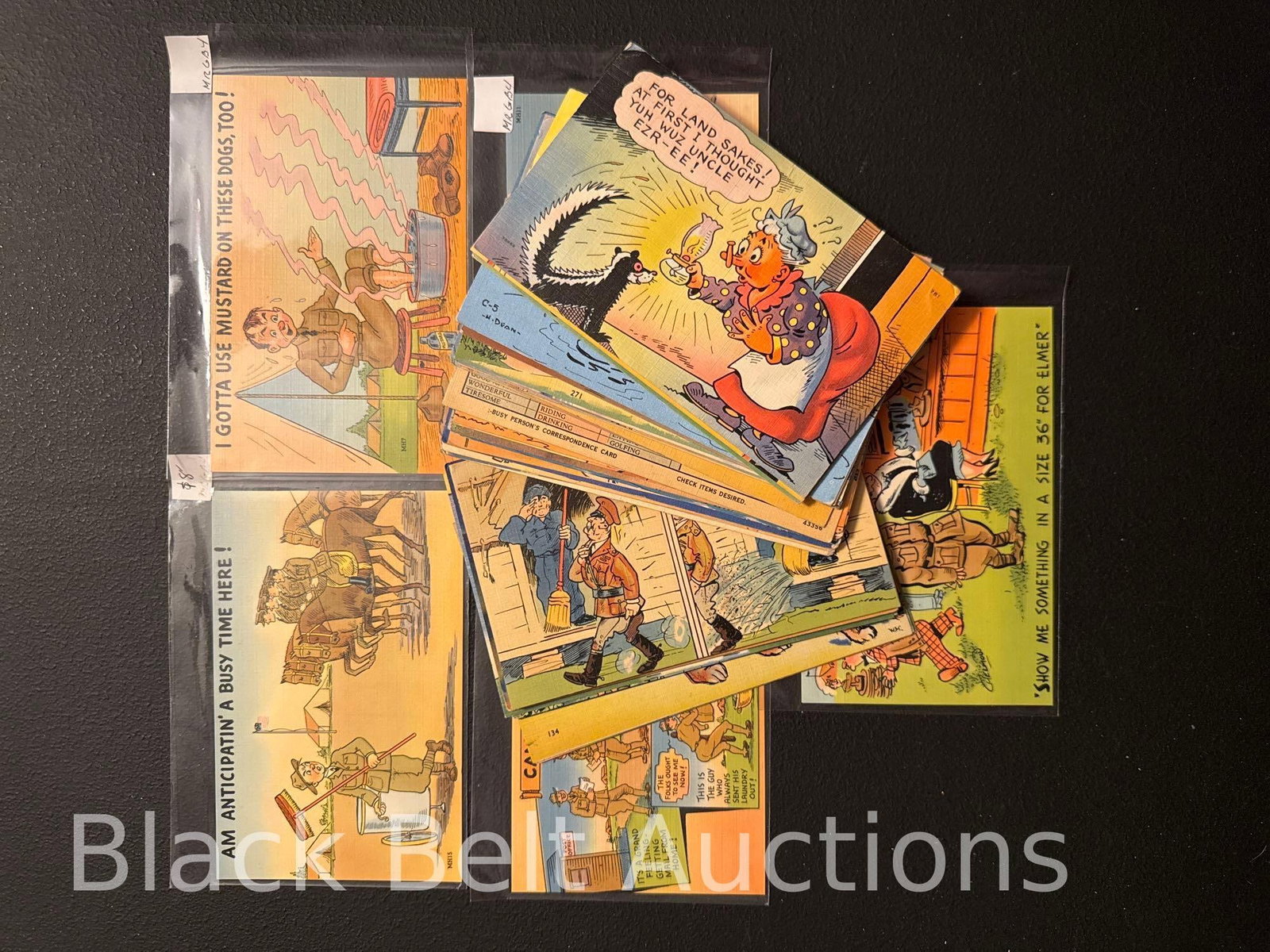 49 Vintage Comical Linen Post Cards (1 of 13)