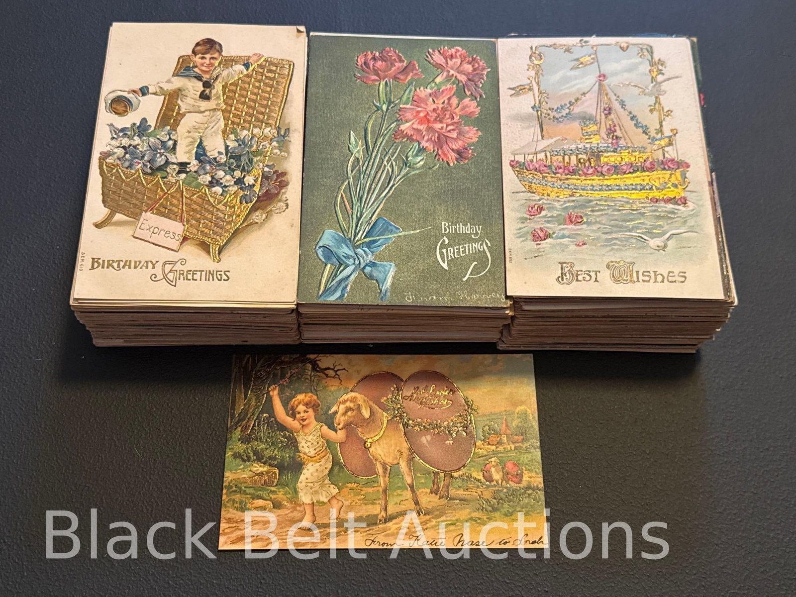 242 Assorted Victorian Era Greeting Post Cards (1 of 20)
