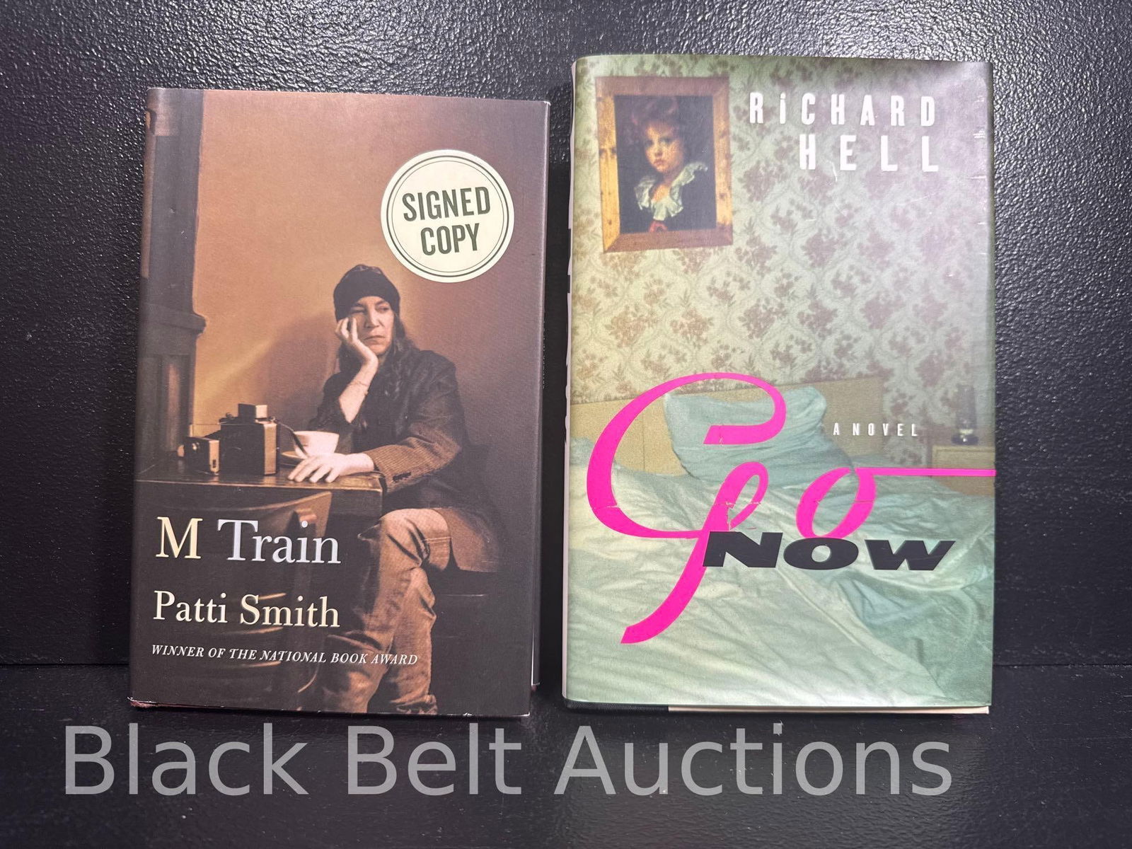 Punk Artists Turned Authors! Signed!: Lot description: To include “M Train” by Patti Smith with a Signed Copy label and “a Novel: Go Now” by Richard Hell. No COAs. Additional sale info: Additional sale info: Please