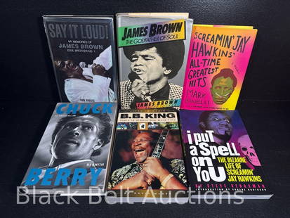 Six Books on Soul Singers: Lot description: To include &#8220;Say it Loud! My memories of James Brown Soul Brother No. 1&#8221; by John Rhodes, &#8220;James Brown: The Godfather of Soul&#8221; by James Brown &amp; Bruce Tucker