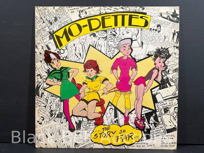 Mo-Dettes “The Story So Far” Vinyl Lp & Inserts: Lot description: Mo-Dettes &#8220;The Story So Far&#8221; is a 1980 UK vinyl pressing on the DERAM label catalog no. SML1120. Included with the record is a Mo-Dettes sticker and a lyrics sheet.  The j