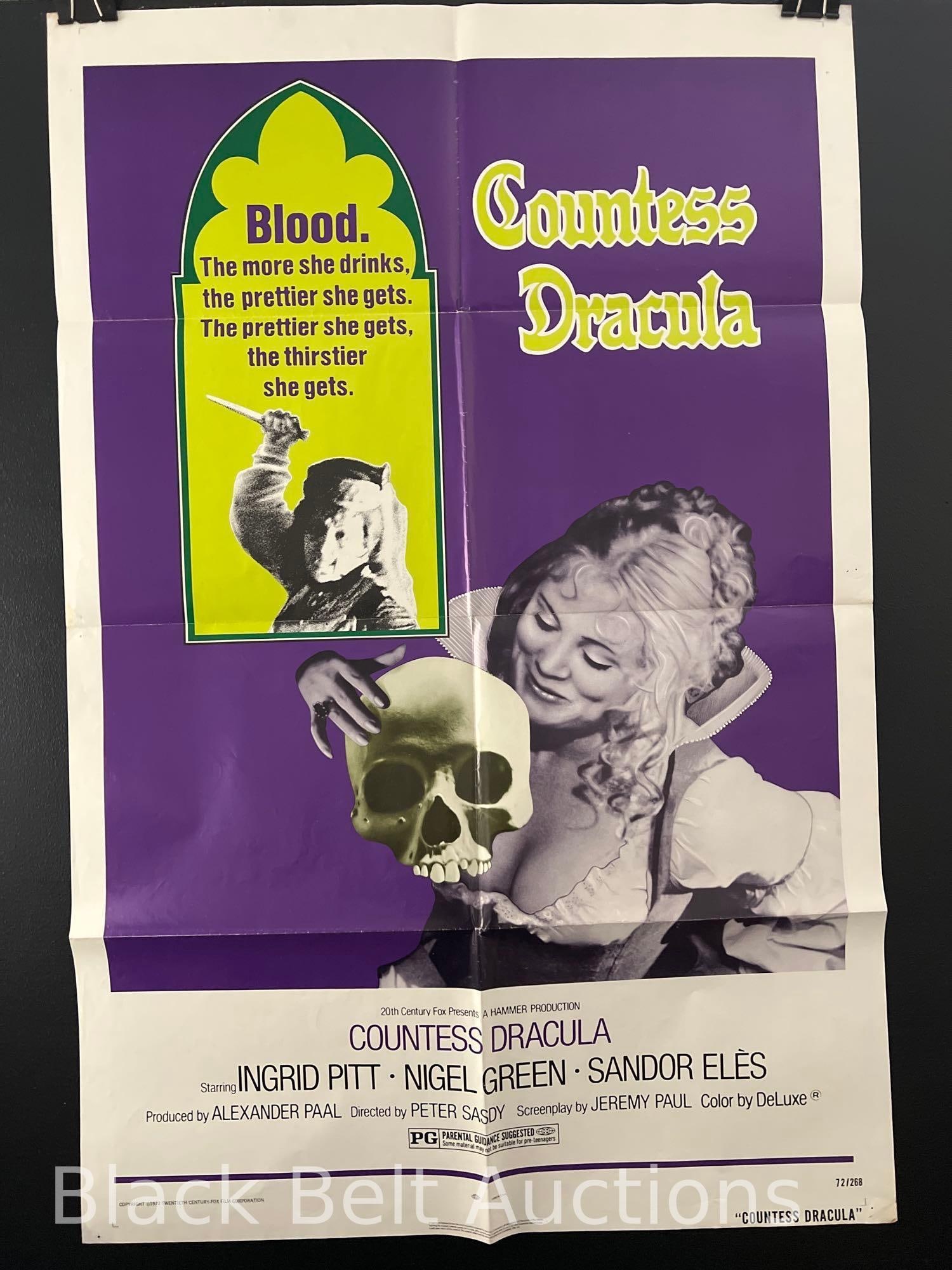 Vintage "Countess Dracula" Movie Poster (1 of 13)