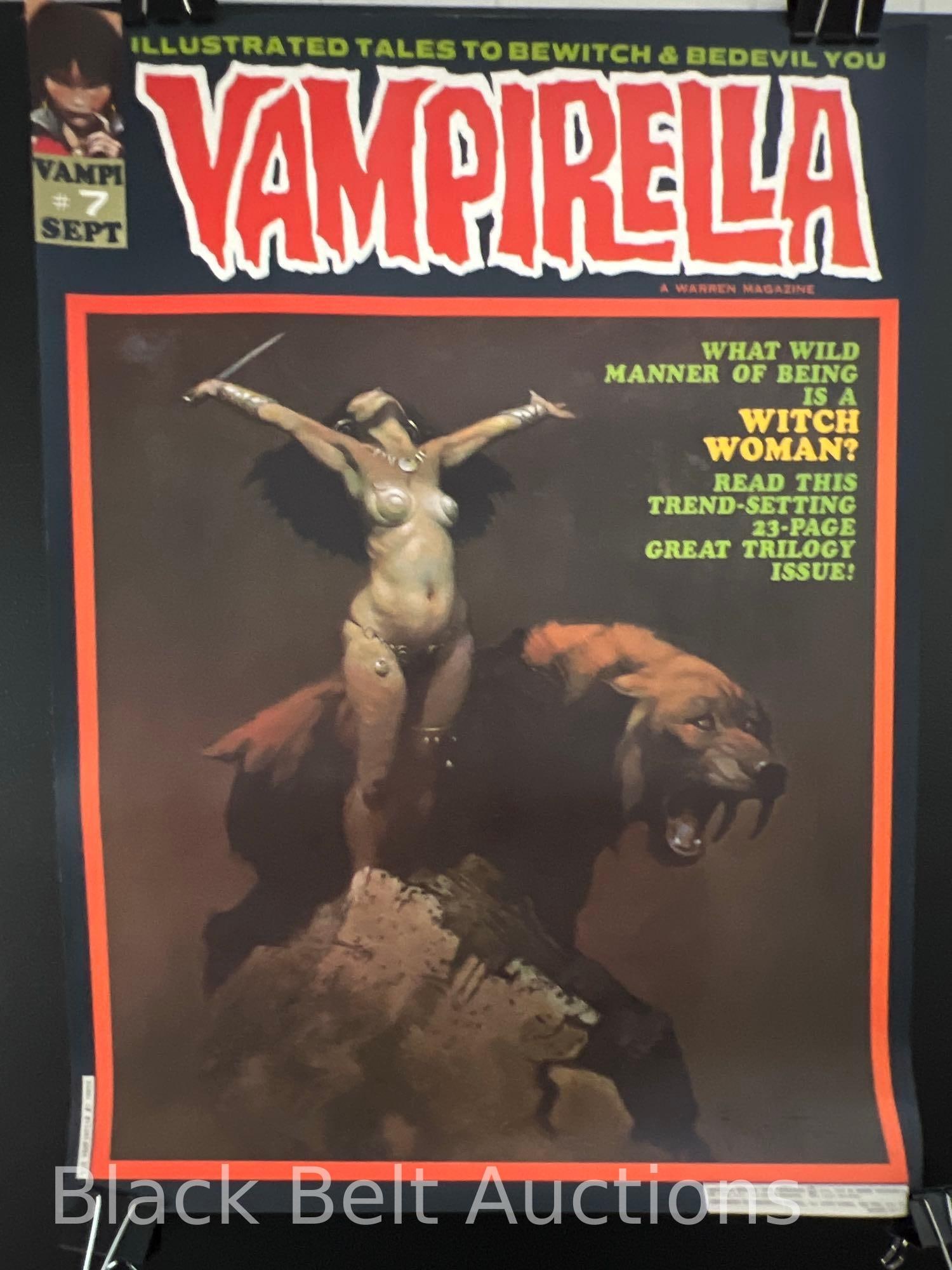 Vintage Vampirella Magazine Poster Frazetta (1 of 6)