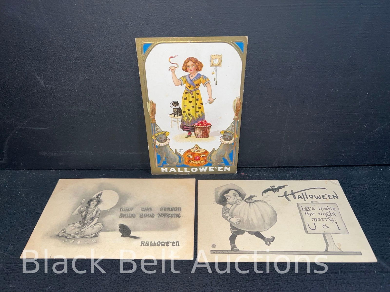 Three Vintage Halloween Post Cards (1 of 2)
