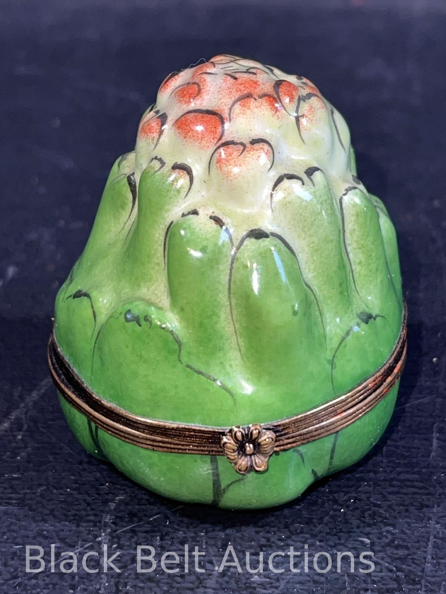 Vintage Chamart Limoges Artichoke Trinket Box (1 of 6)