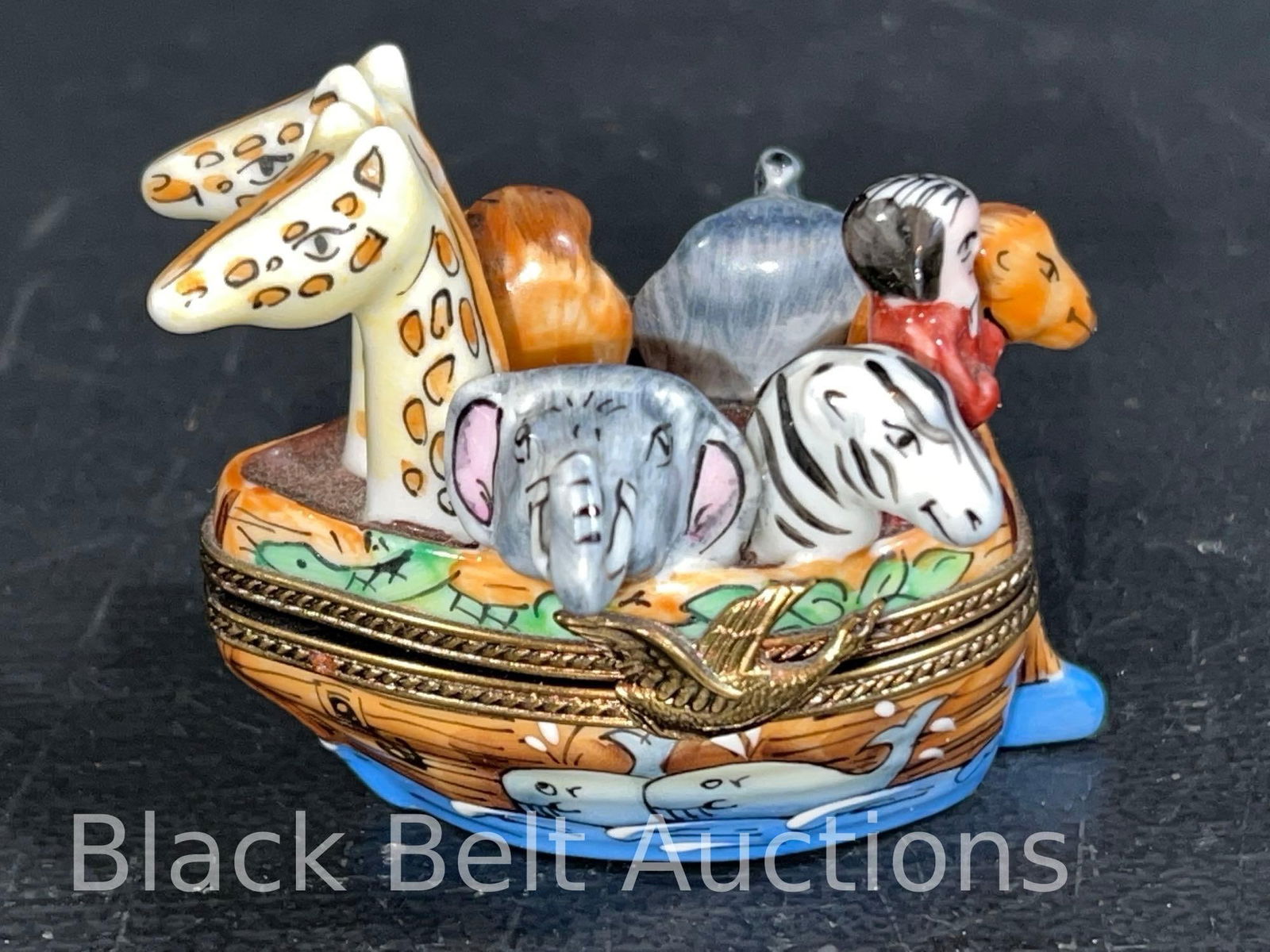 RCM Limoges Porcelain Noah's Ark Trinket Box (1 of 11)