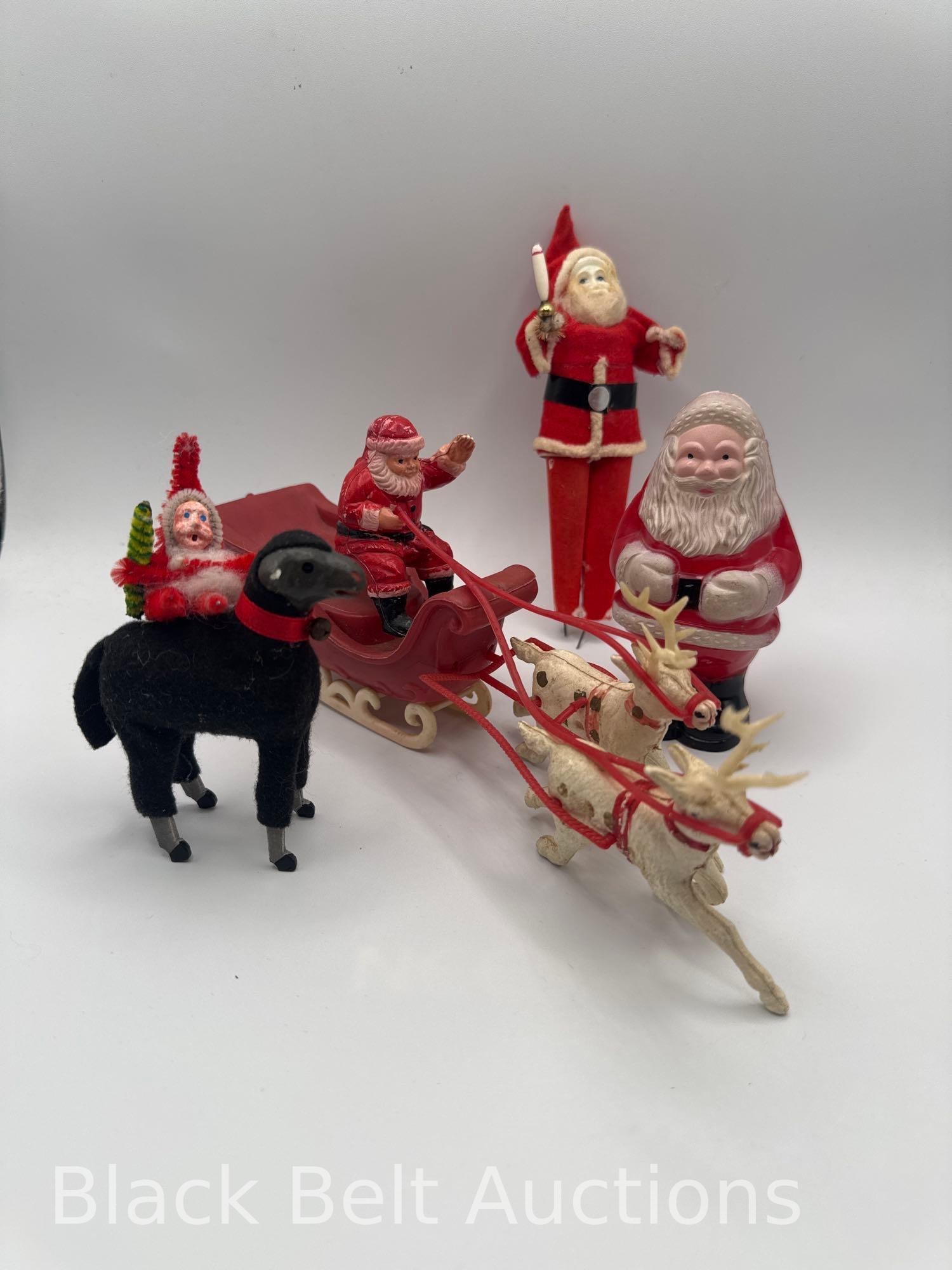 Vintage Christmas Sleigh and Lot (1 of 14)