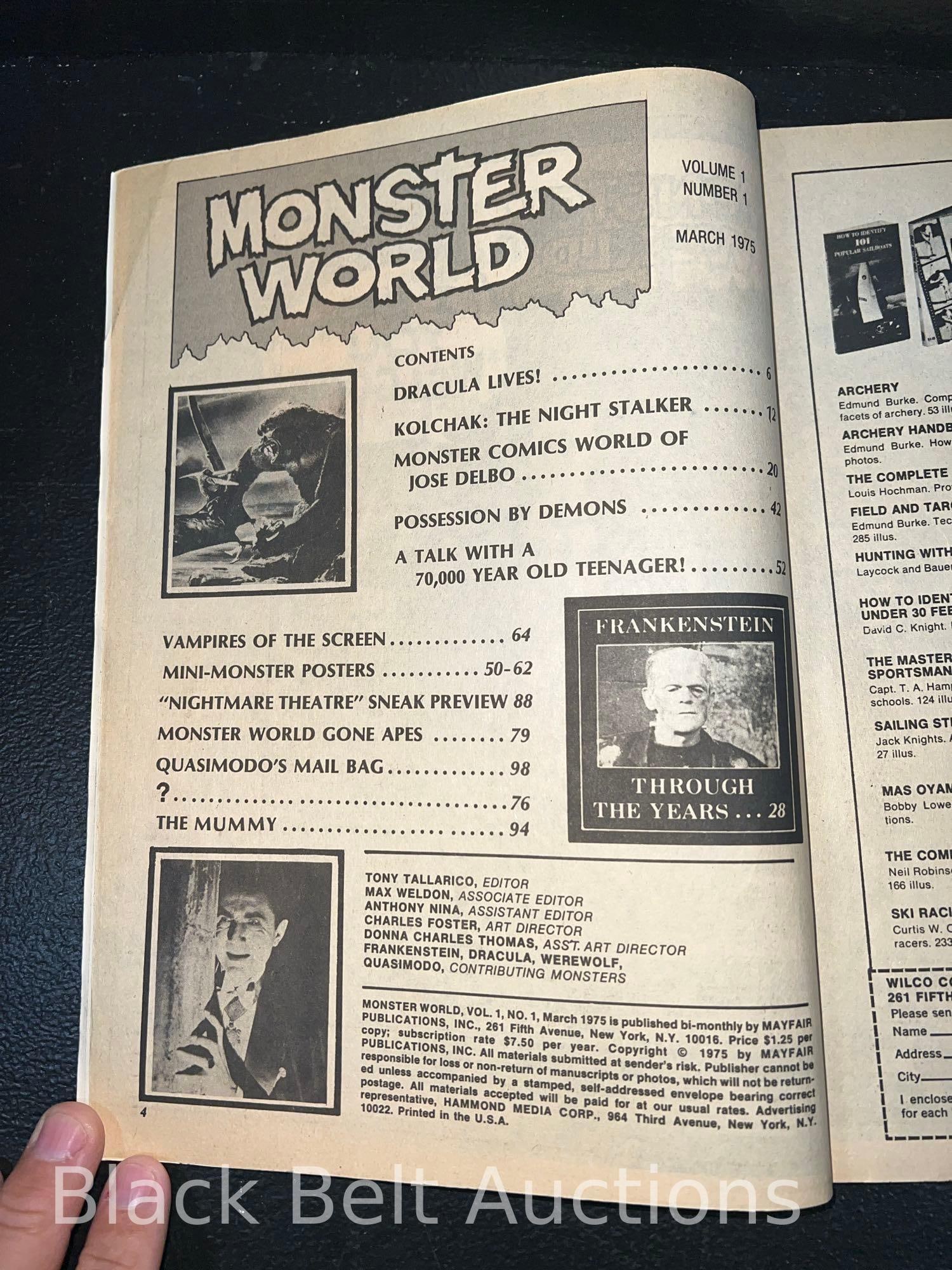 Five Vintage Monster Magazines - 12