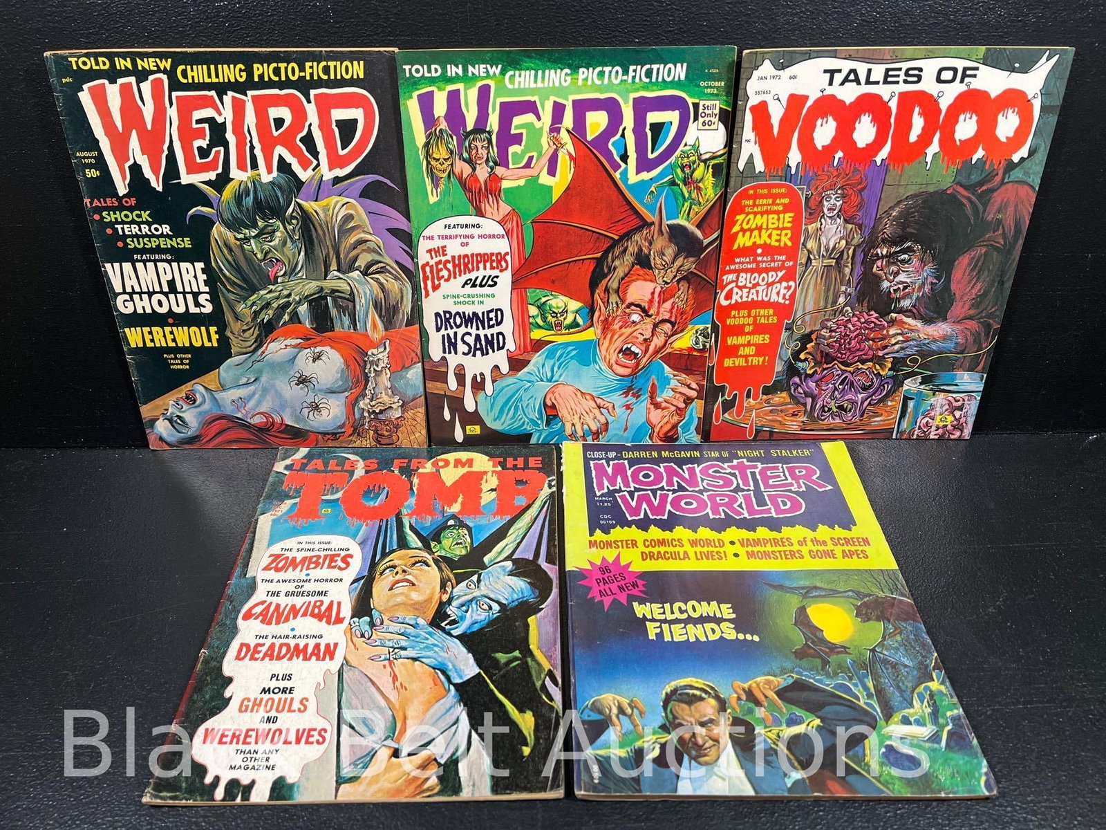 Five Vintage Monster Magazines (1 of 12)