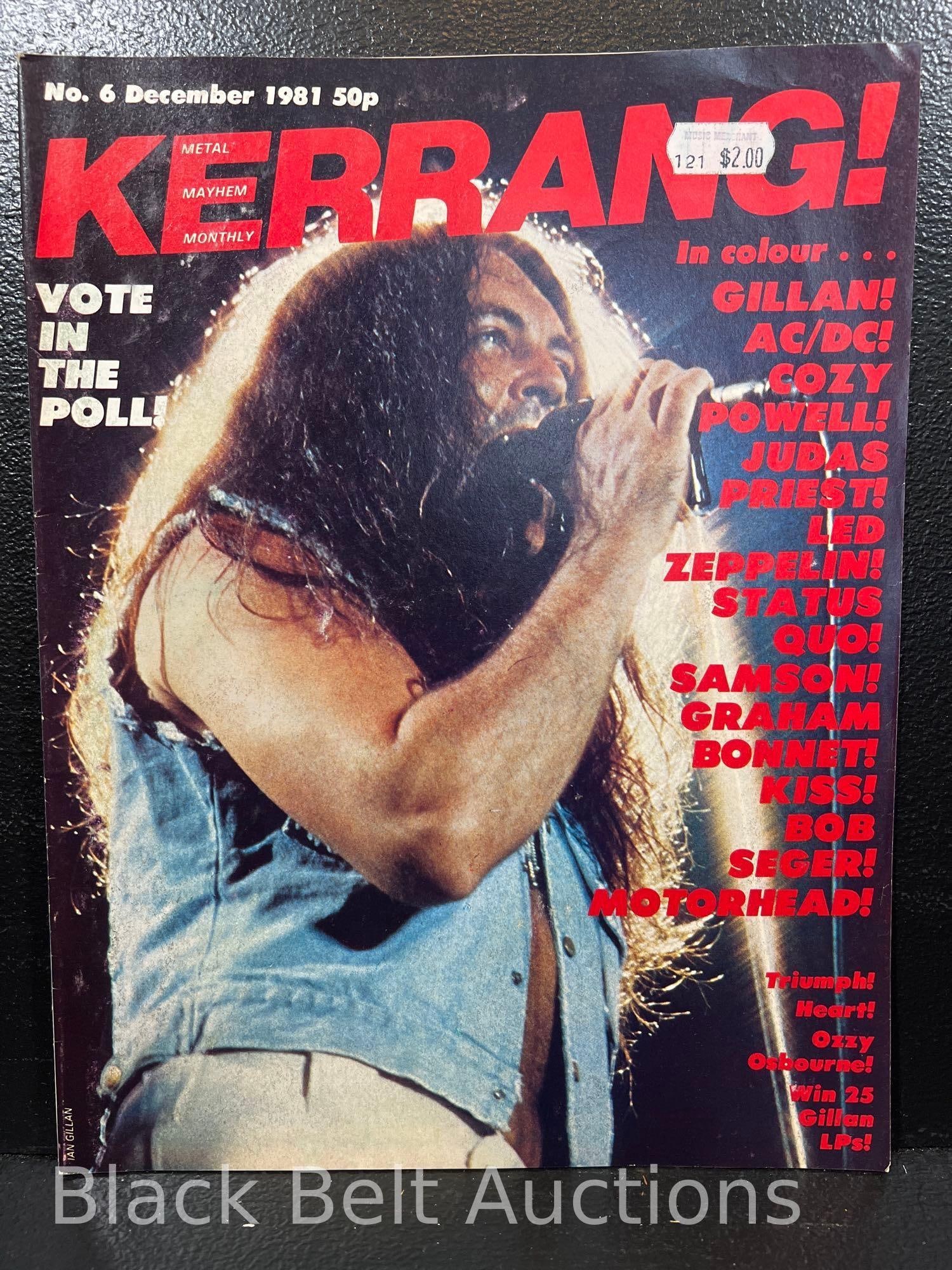 Ten Vintage Issues of Kerrang! Magazine - 2
