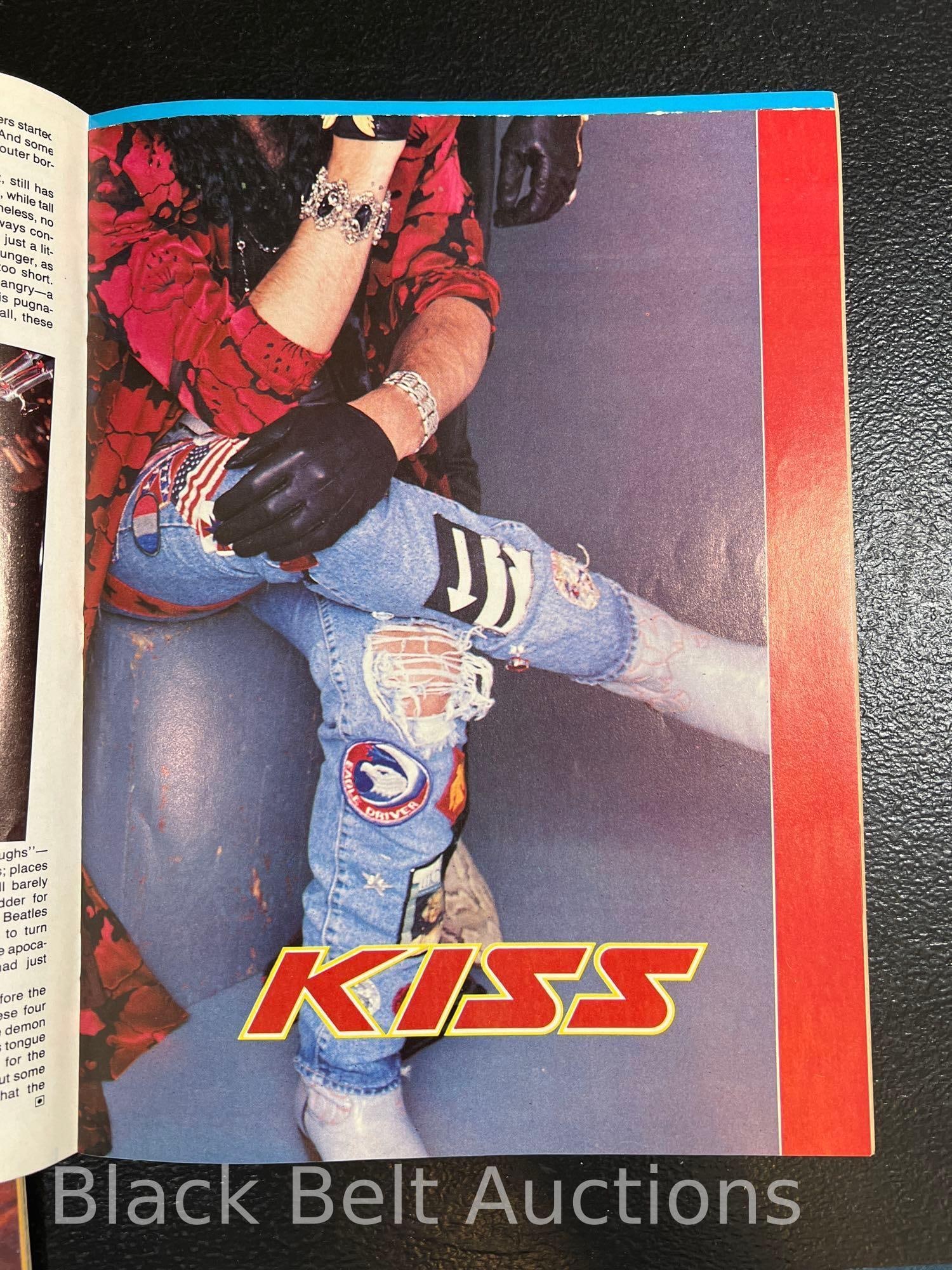 Four Vintage Magazines Featuring KISS - 8