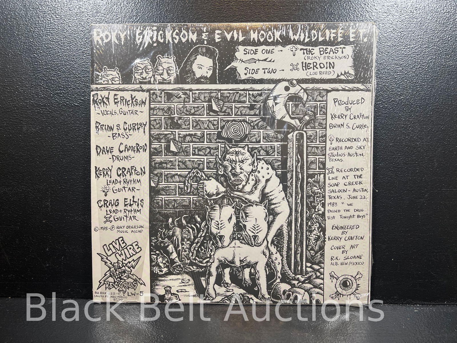 Two Vintage Roky Erickson Vinyl LPs - 8