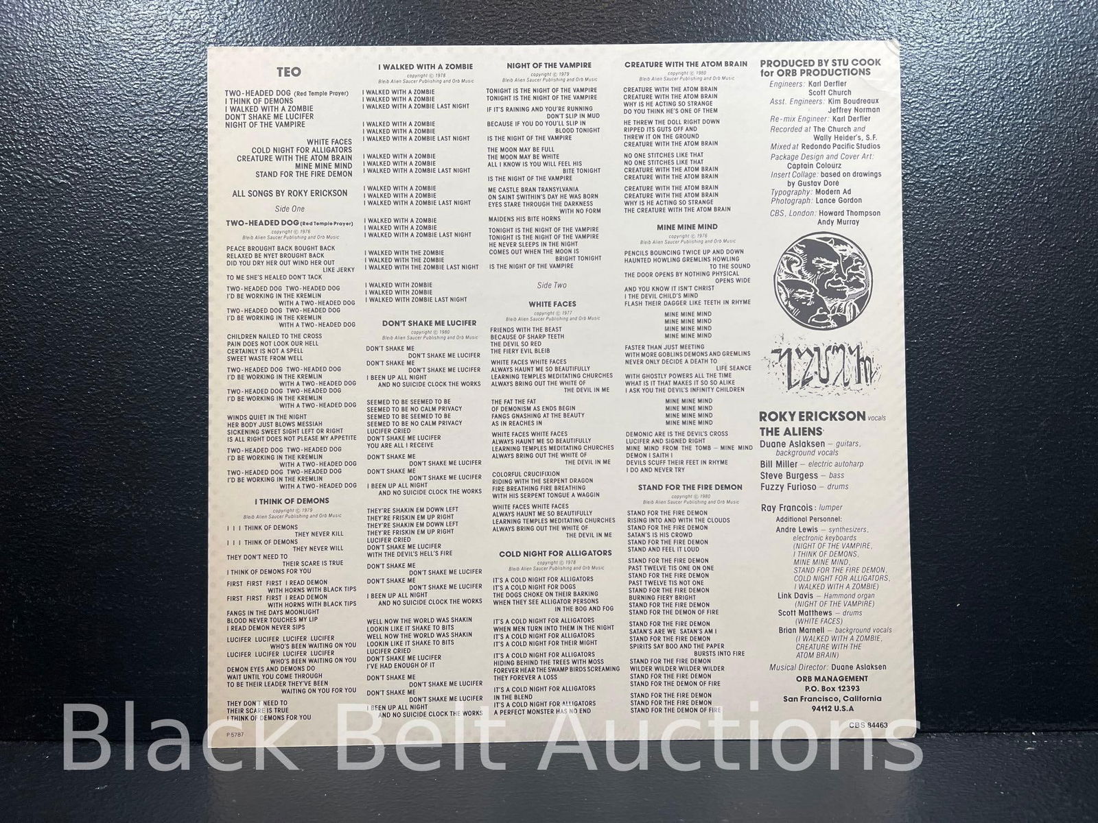 Roky Erickson and the Aliens Vintage Vinyl LP - 8