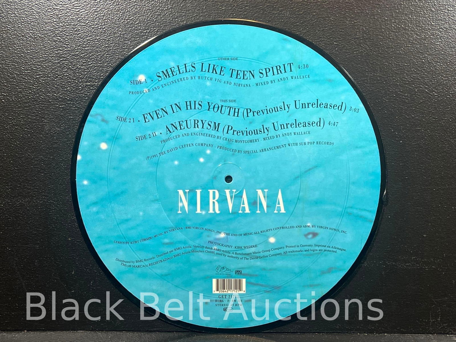 Nirvana Smells Like Teen Spirit Picture Disc - 2
