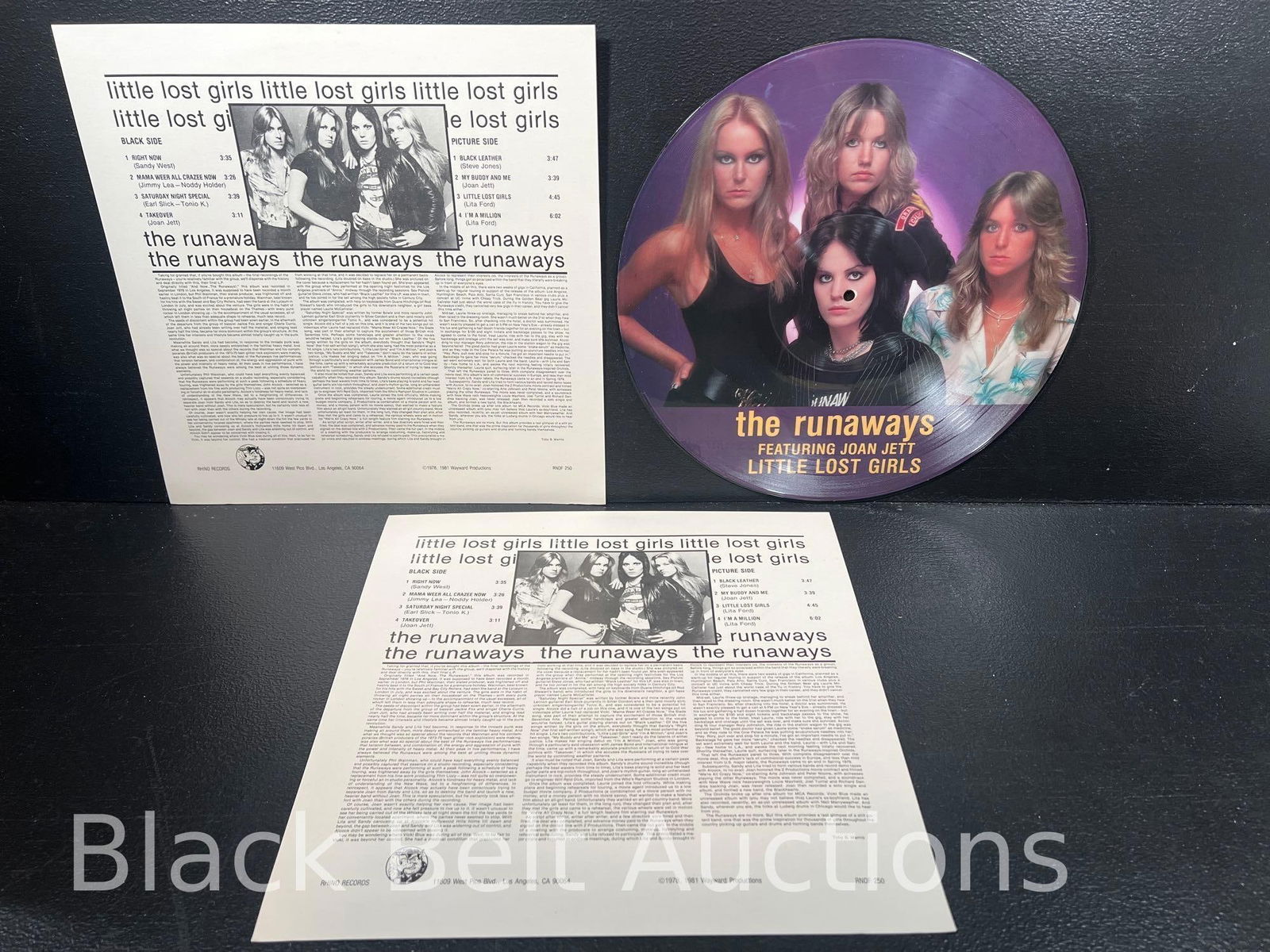 Three Vintage Runaways Related Vinyl LPs - 2