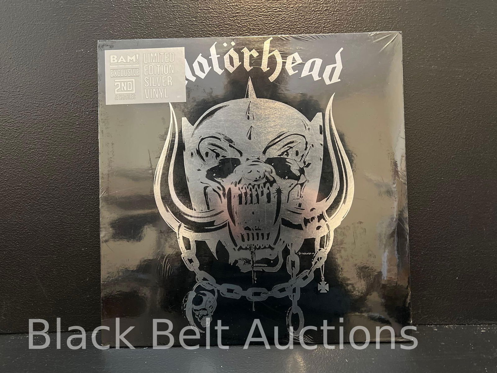 Motorhead Sealed Silver Vinyl LP: Lot description: Motorhead self-titled first album - a 2017 limited release silver vinyl US pressing on the Chiswick label catalog no. WIK2. It was made specifically for BAM! and 2nd & Charles outlets