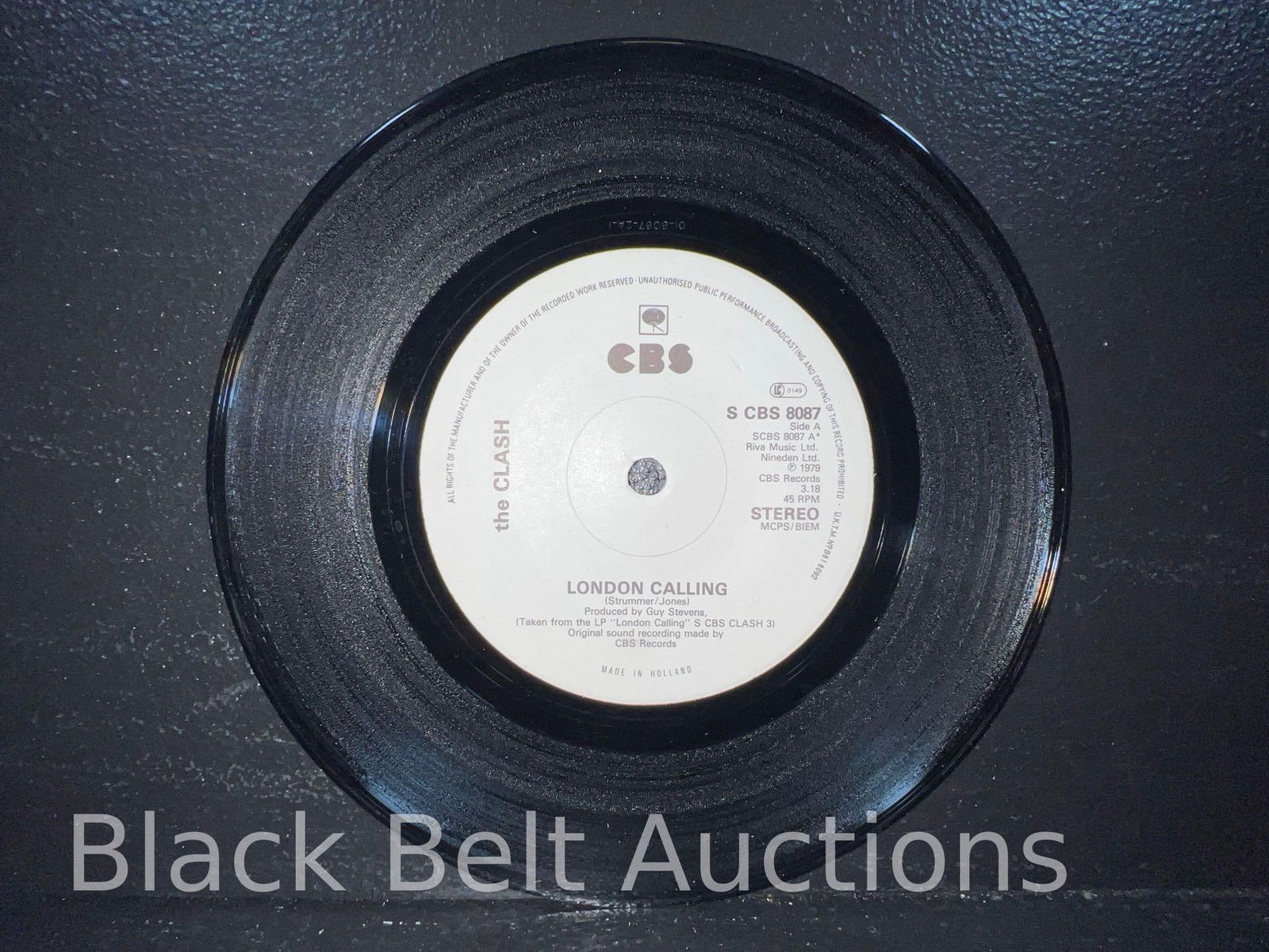 Clash 45 Signed by Joe Strummer - 3