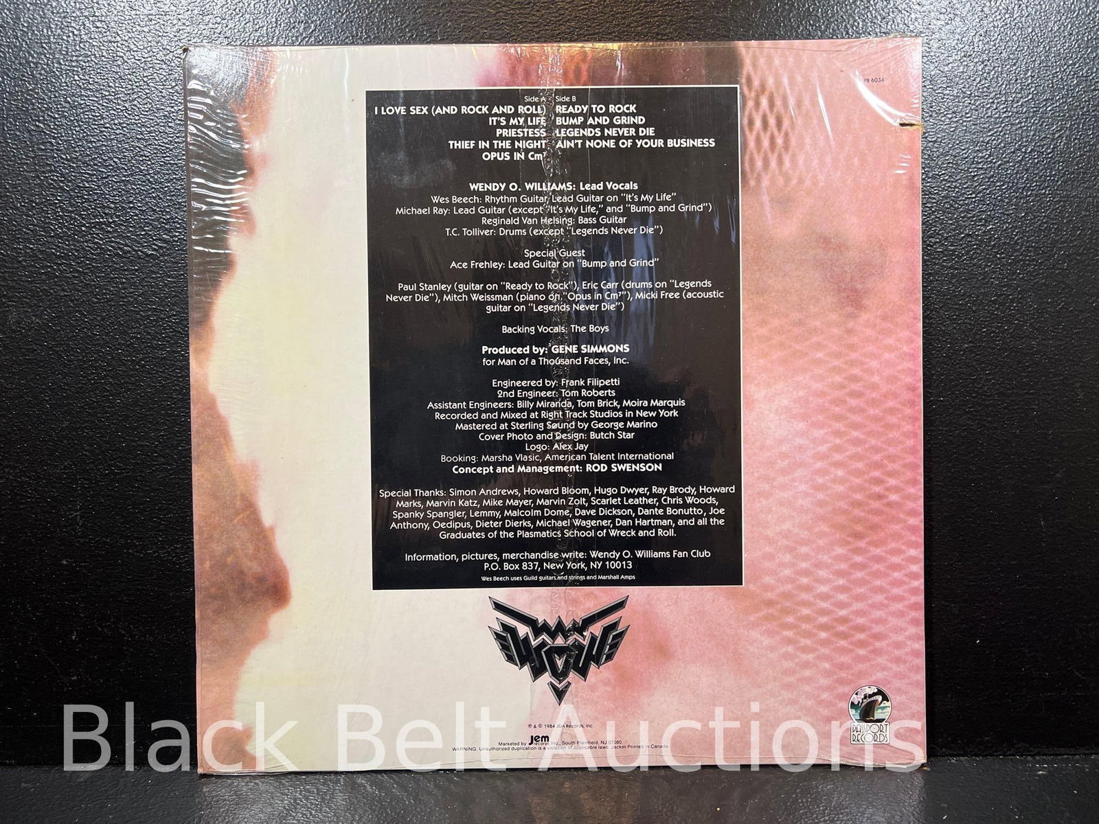 Three Vintage Wendy O Williams/Plasmatics LPs - 12