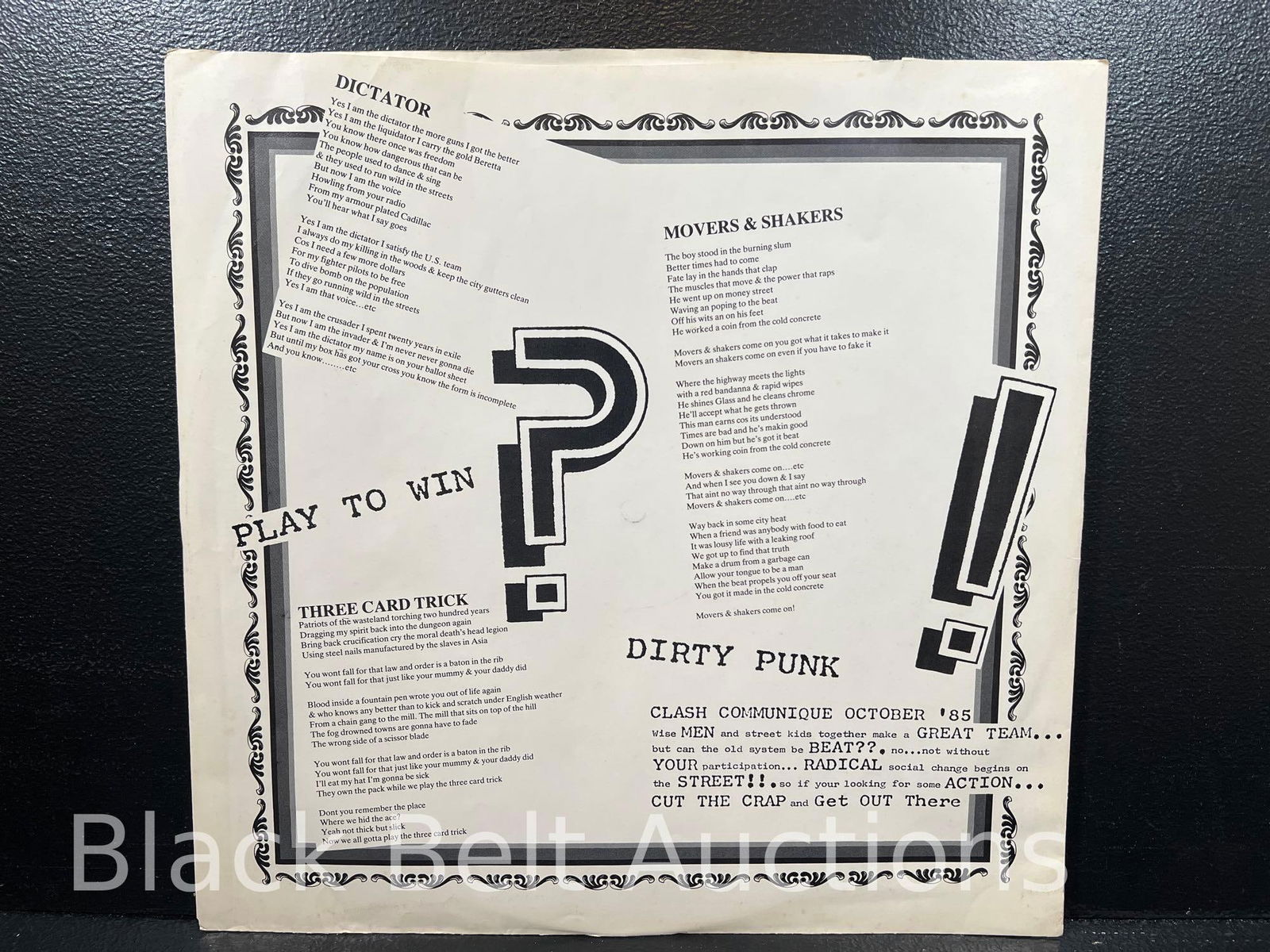 Three Vintage Vinyl Records Scorpions and Clash - 6