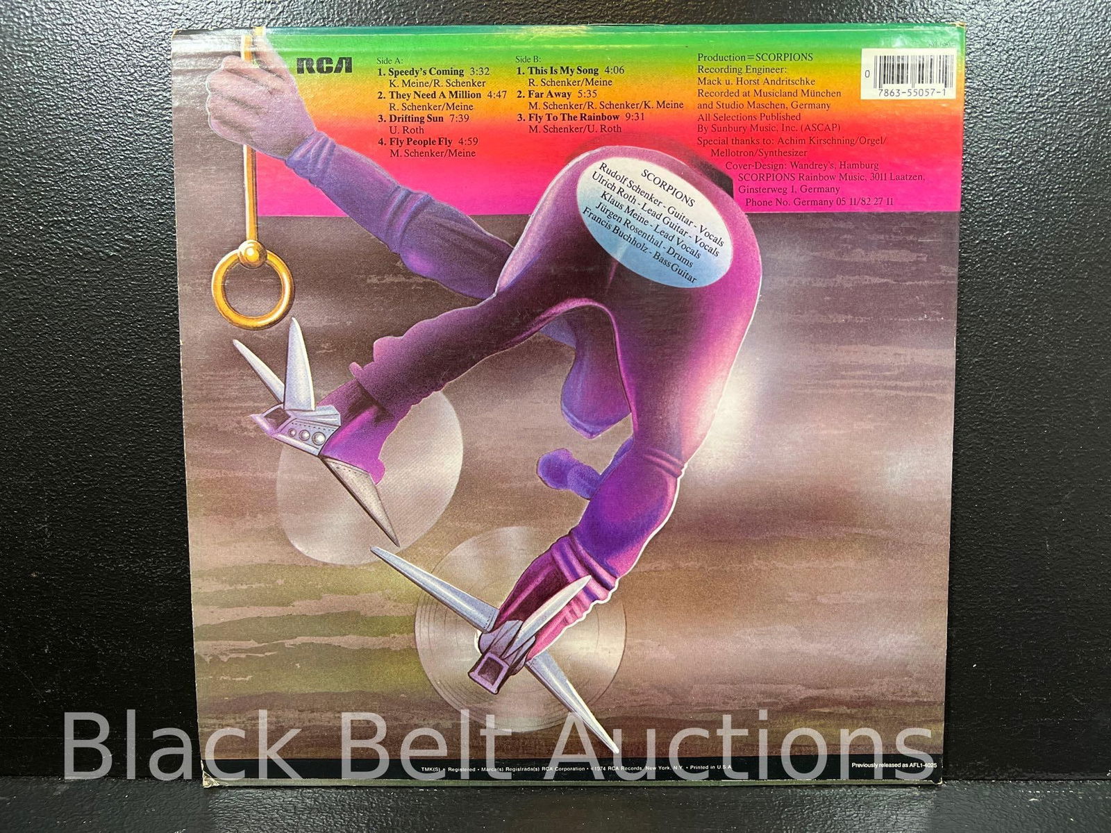 Three Vintage Vinyl Records Scorpions and Clash - 9