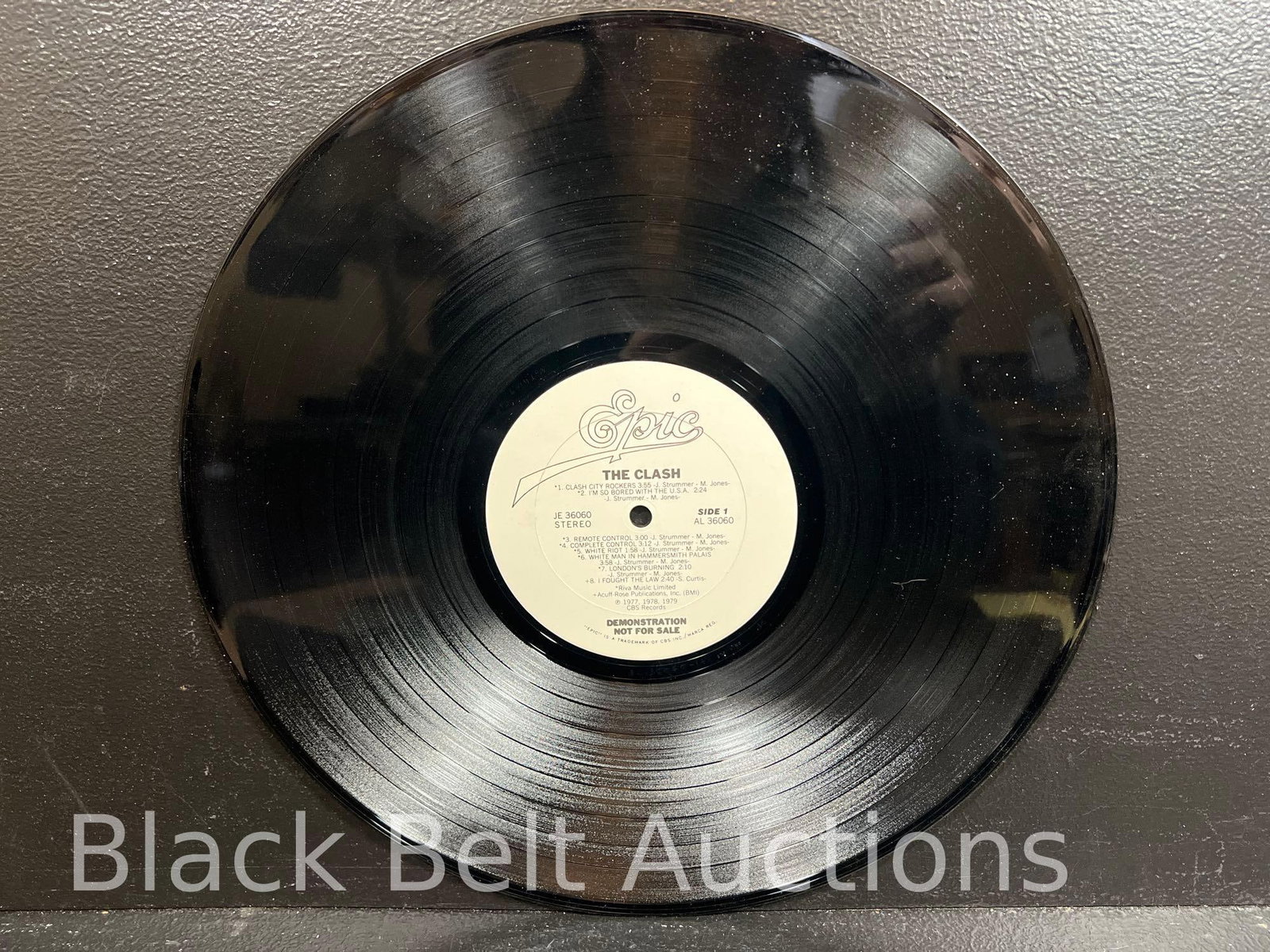 The Clash Self-Titled Promo Vinyl LP and 45 - 11