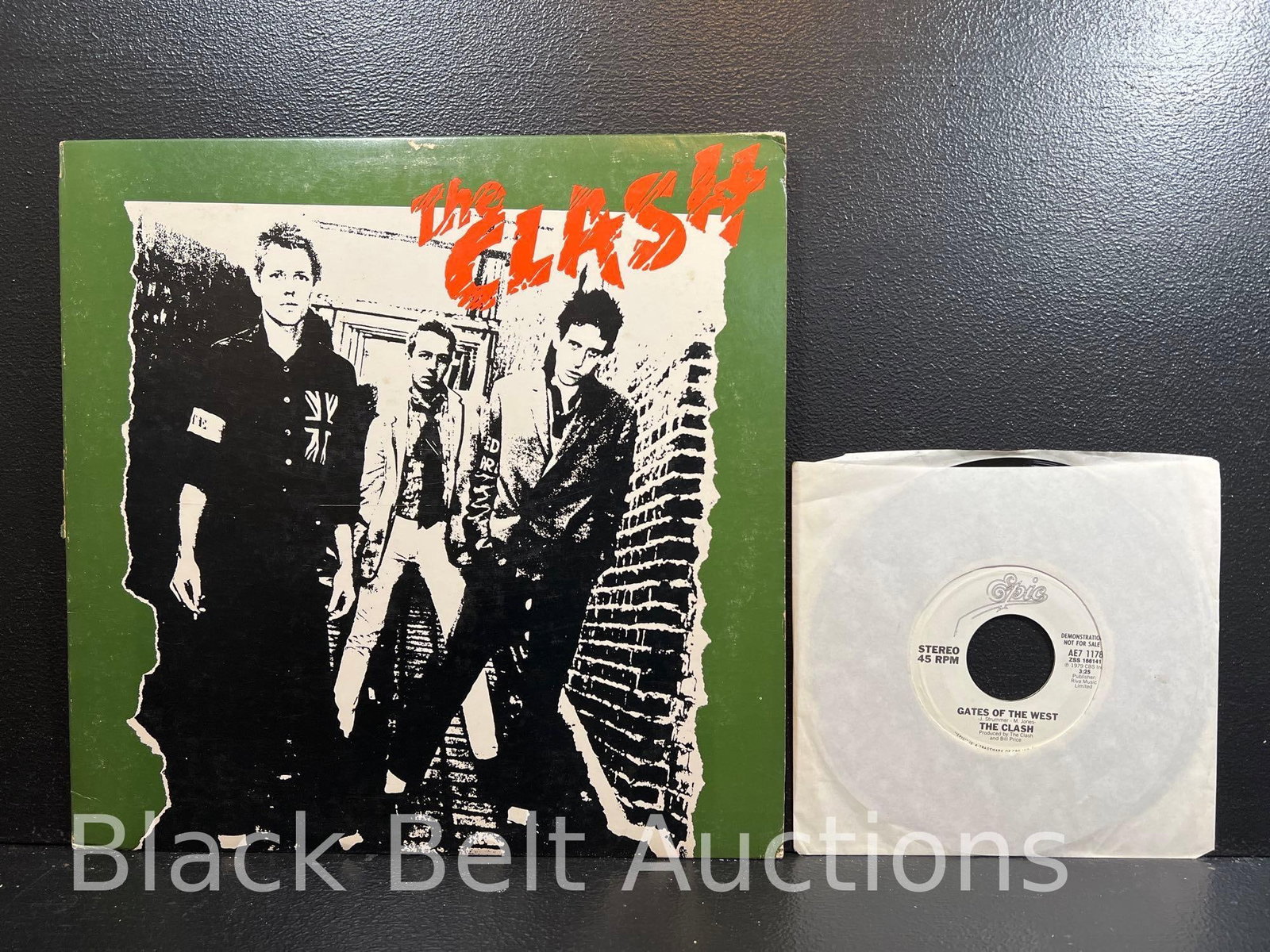 The Clash Self-Titled Promo Vinyl LP and 45 (1 of 18)