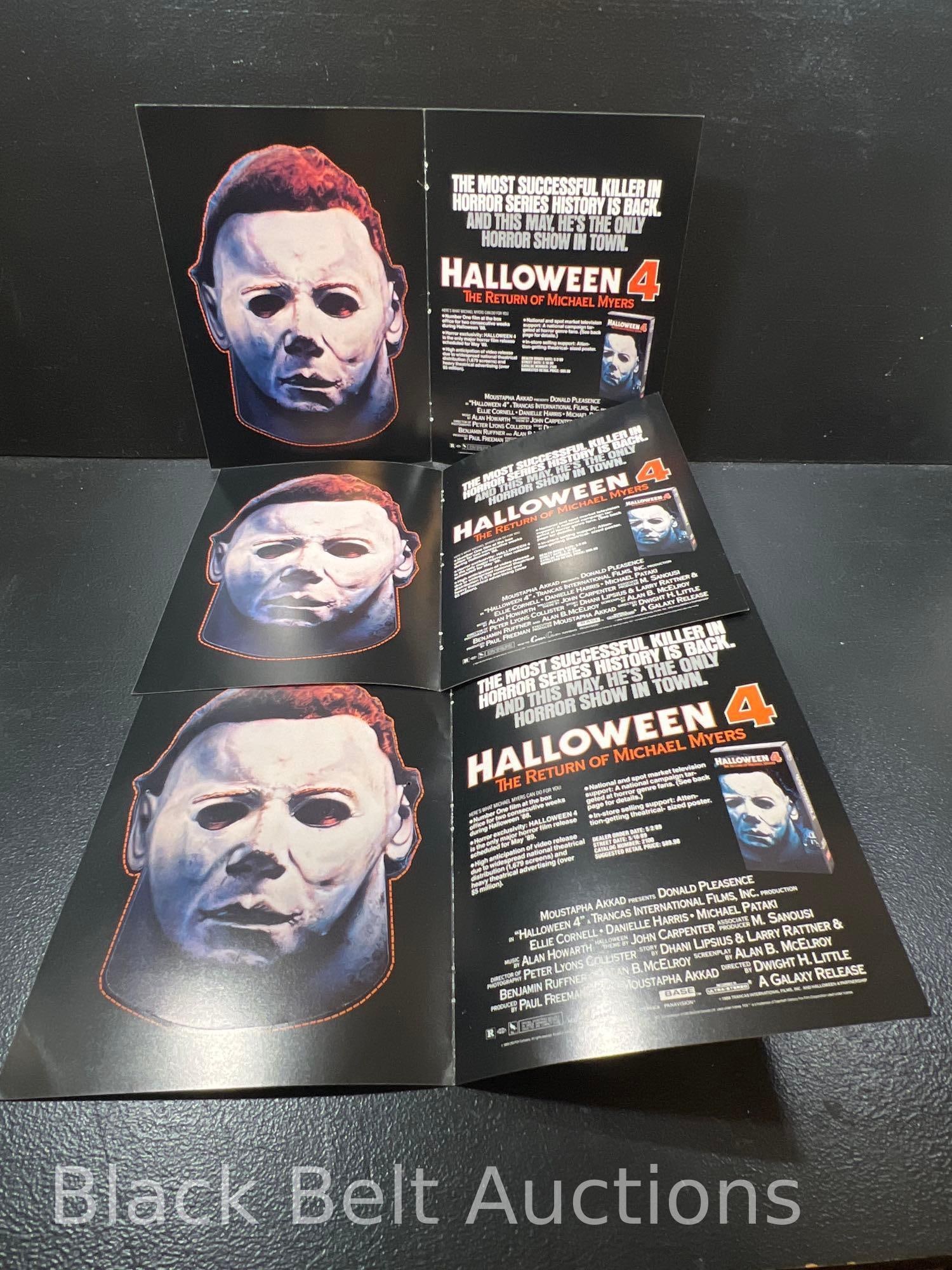 Halloween 4 Store Promotional Michael Myers Masks - 4