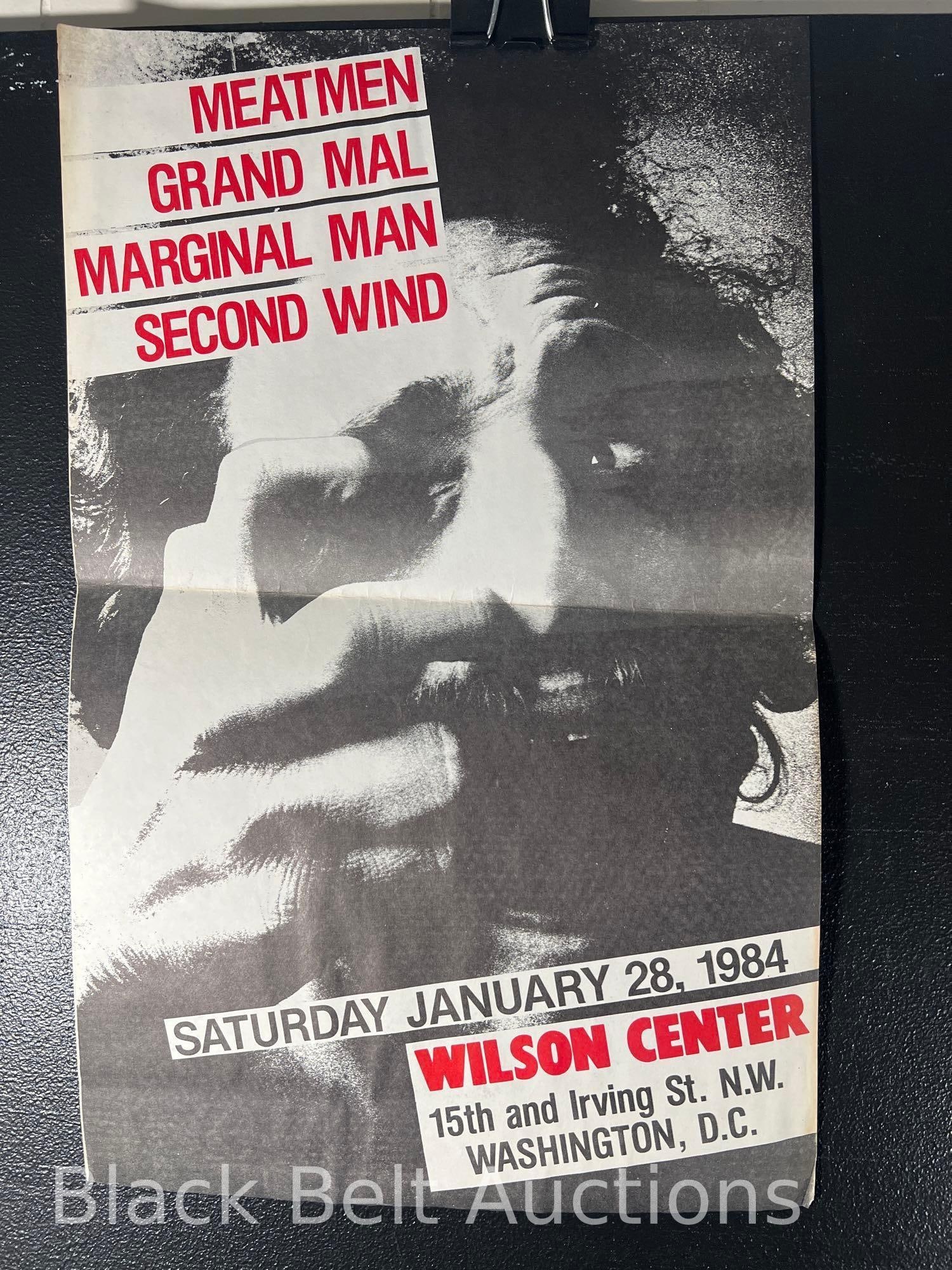 Two Original 1984 Meatmen Concert Posters - 2