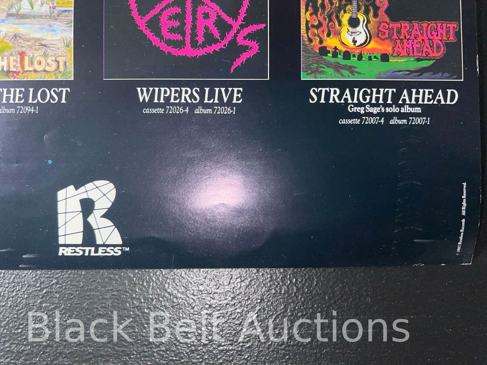 Original "The Wipers" Store Advertising Poster - 4