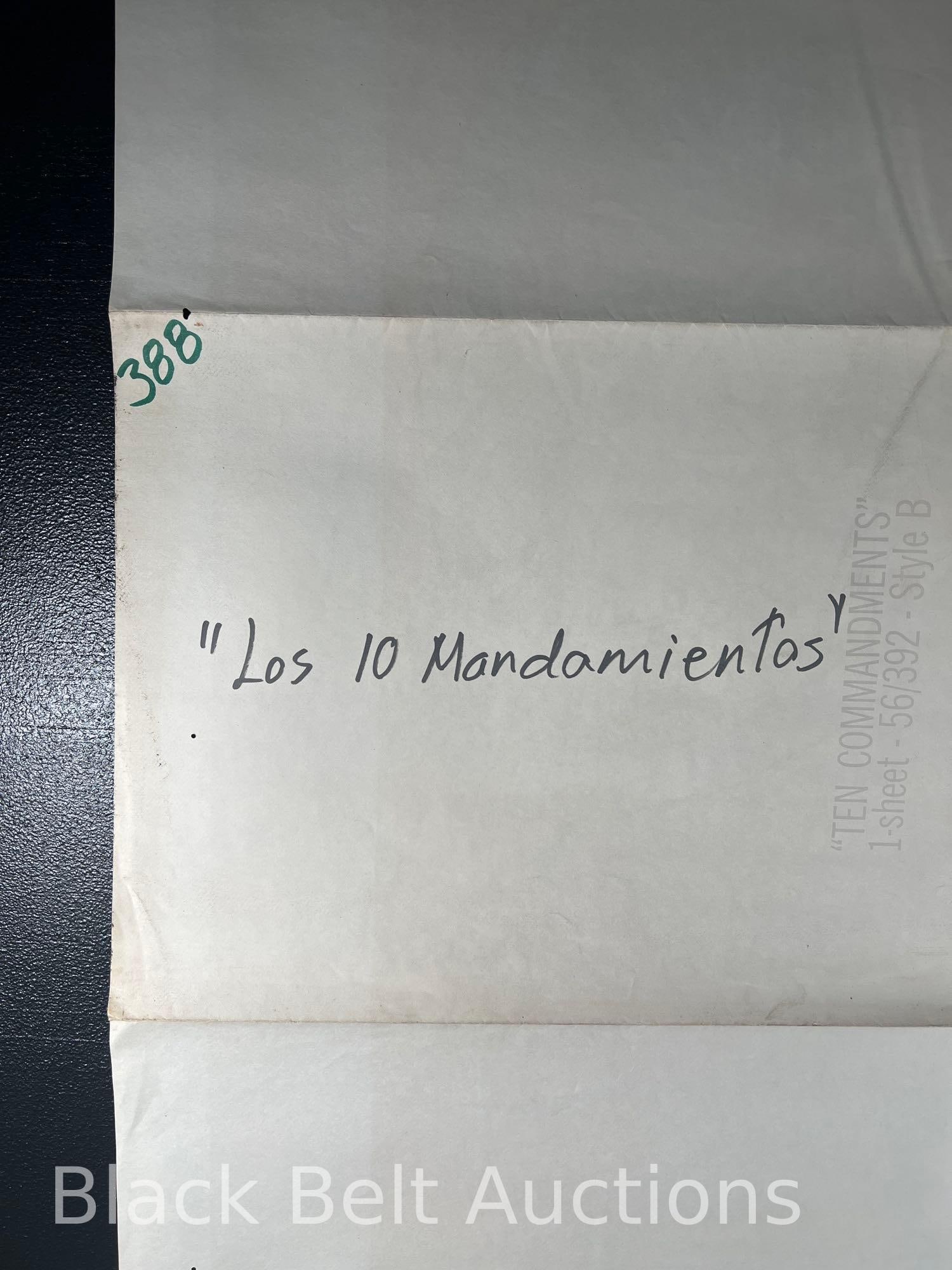 Original "The Ten Commandments" Movie Poster - 12