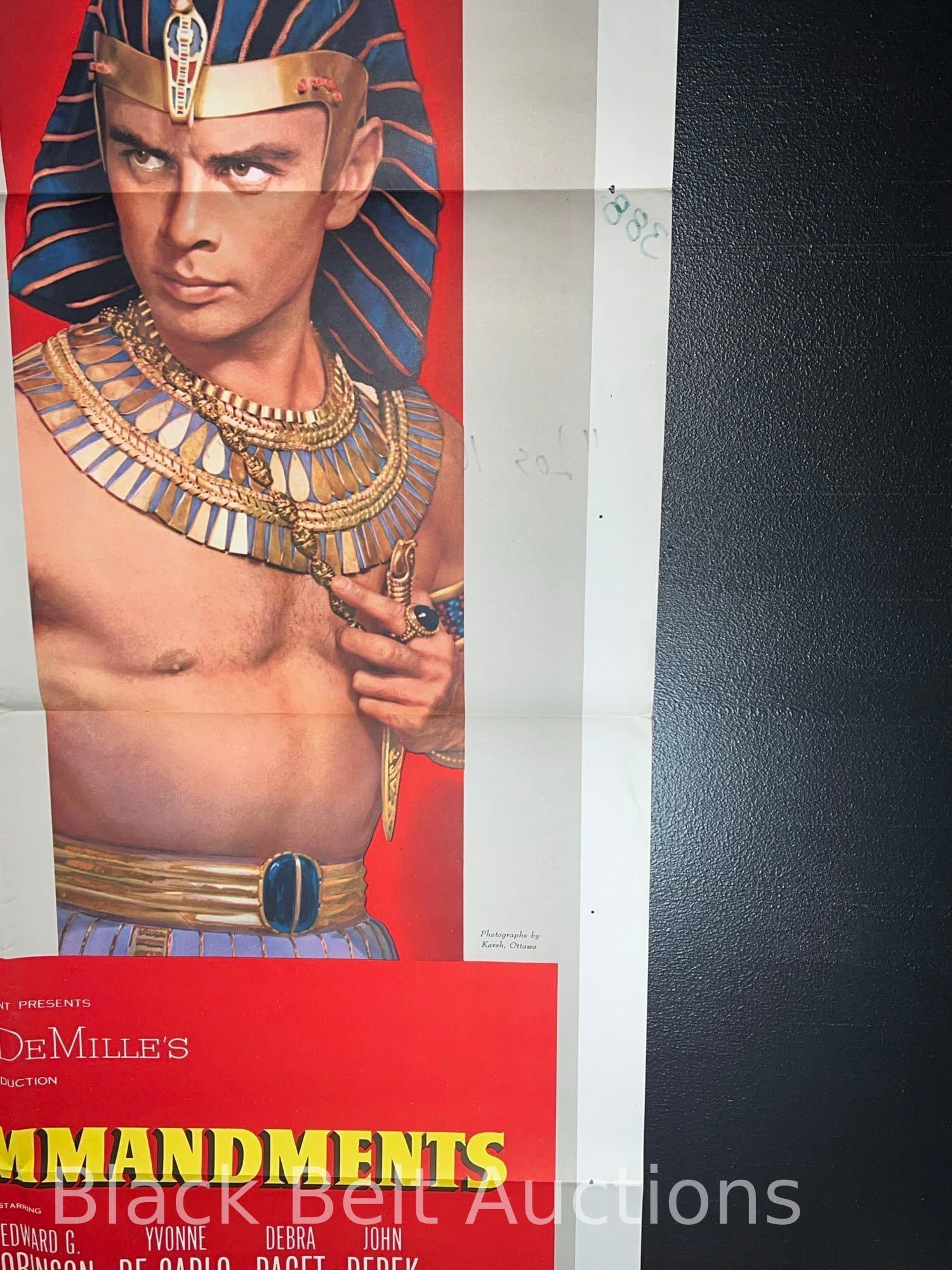 Original "The Ten Commandments" Movie Poster - 3