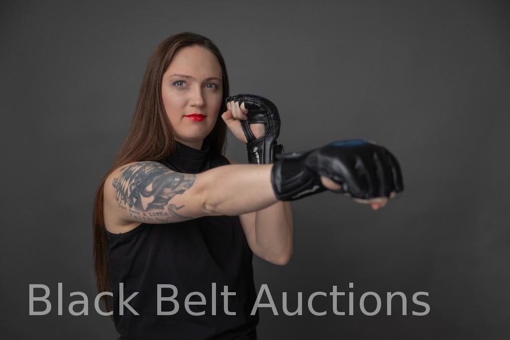 Knocking Out Pick-Up and In-House Shipping: Lot description: IF BIDDING WITH LIVE AUCTIONEERS AS OPPOSED TO DIRECTLY WITH US: PLEASE SELECT BUYER ARRANGED SHIPPING for the Black Belt Auctions IN-HOUSE services! Our in-house shipping services ar