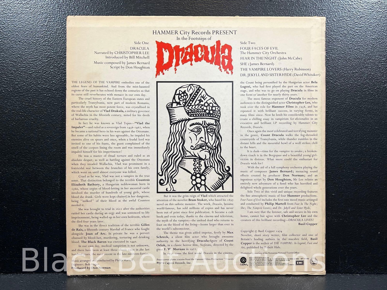 Christopher Lee Record and Signed Photo - 3