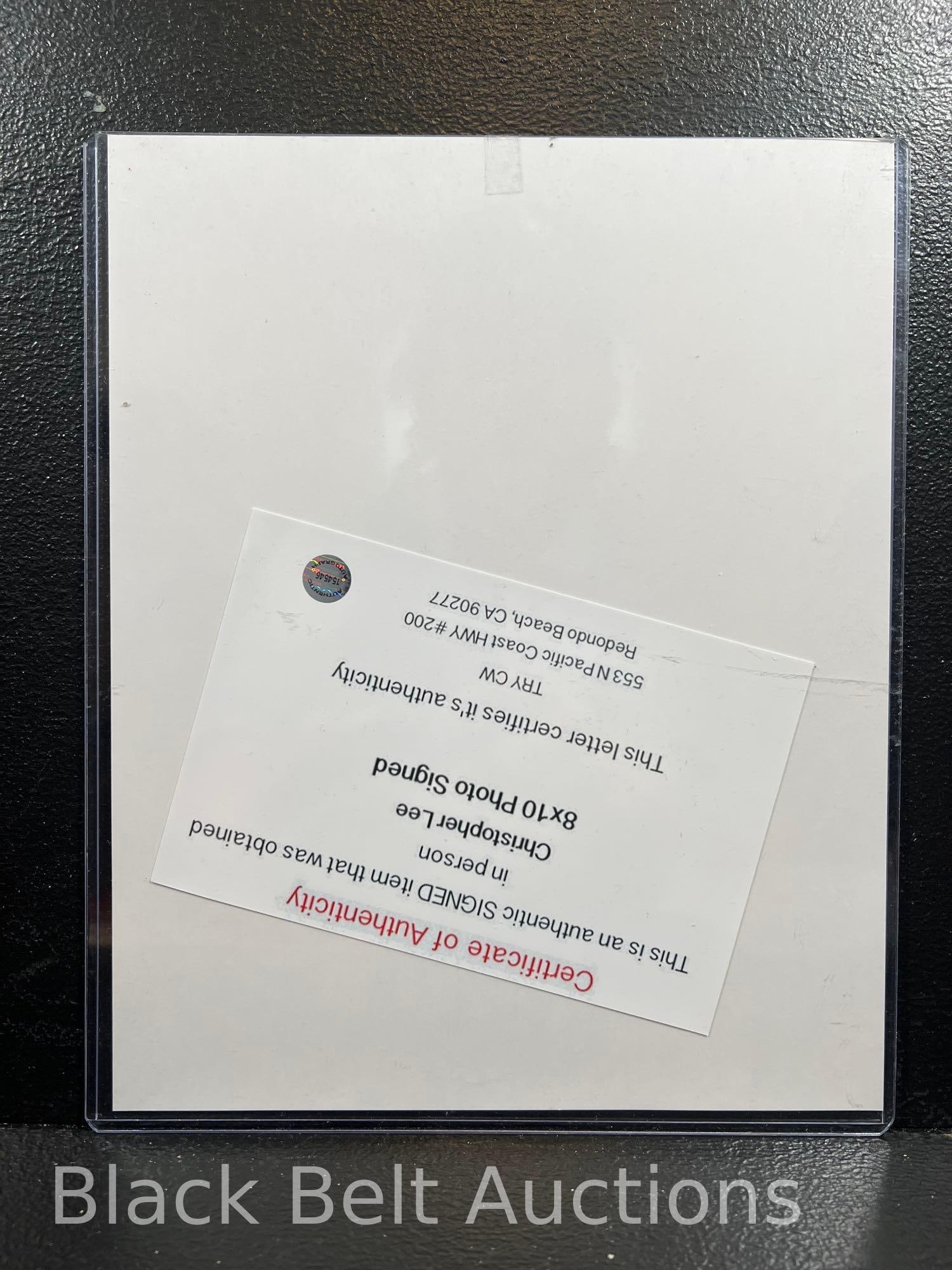 Christopher Lee Record and Signed Photo - 8