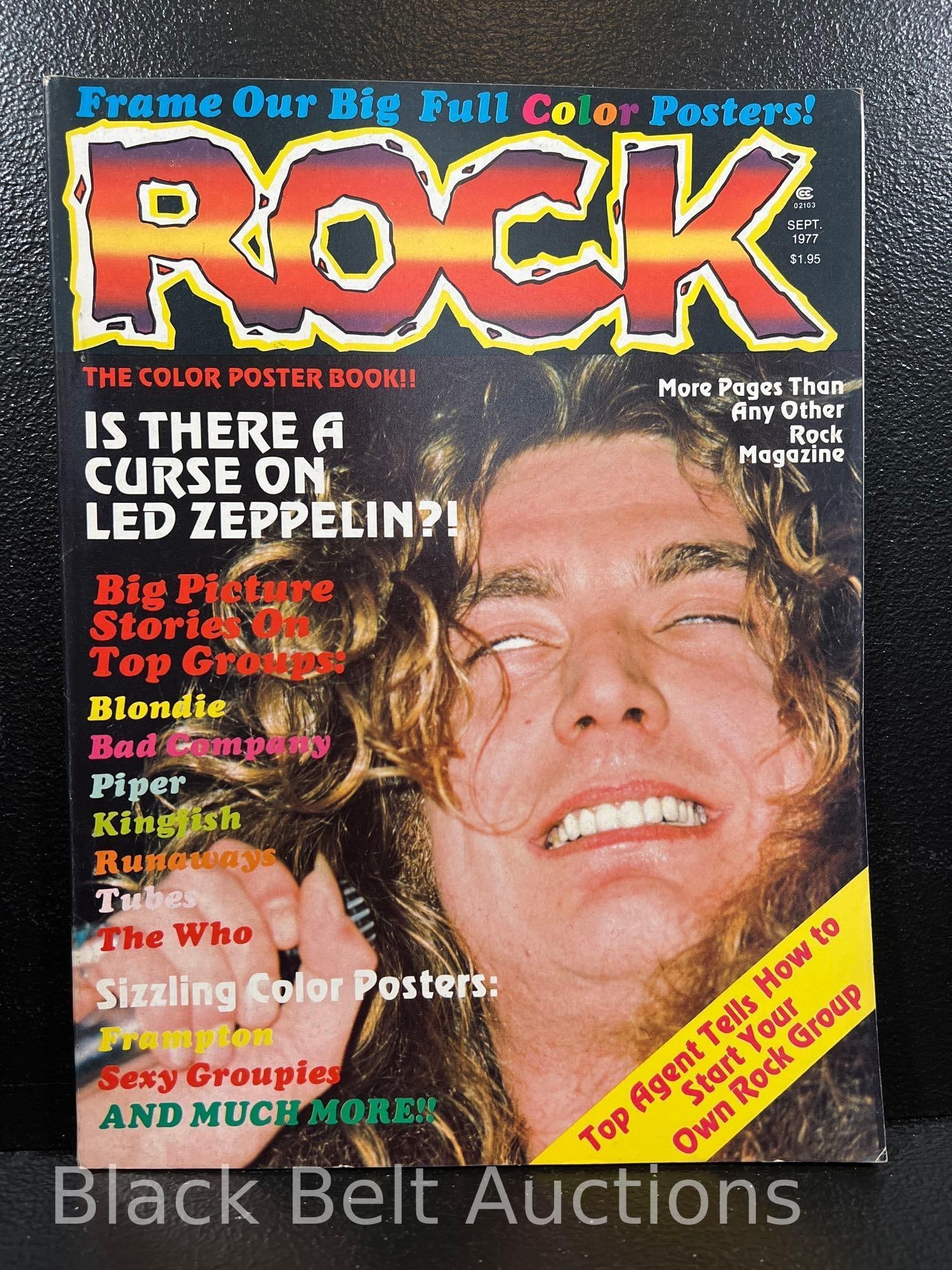 Three Vintage 1970s Rock Magazines Led Zeppelin - 2