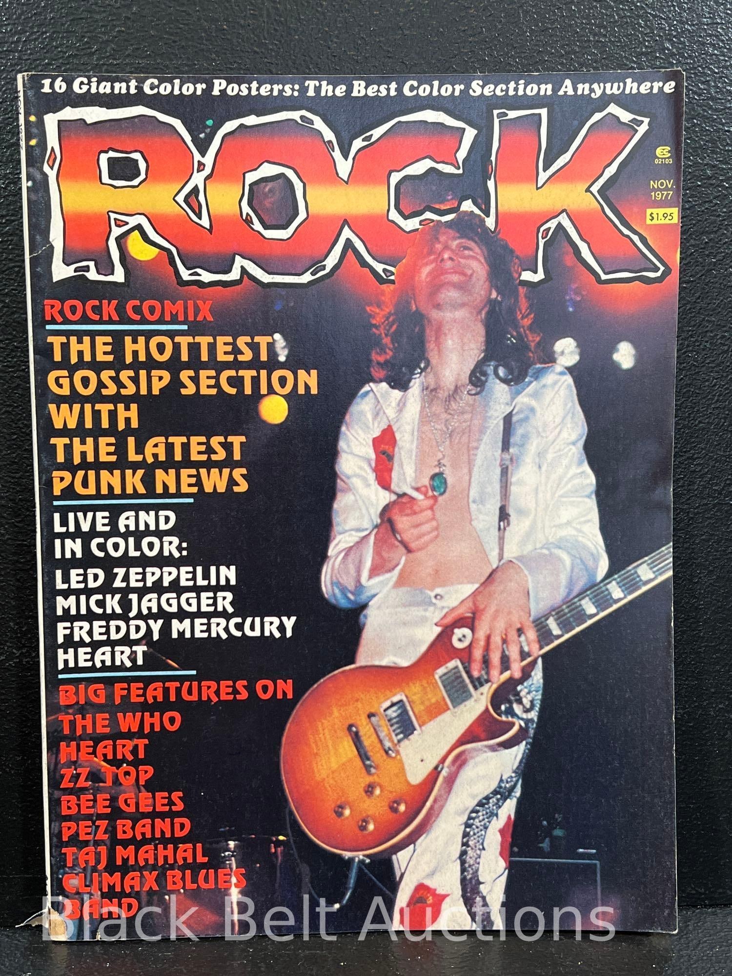 Three Vintage 1970s Rock Magazines Led Zeppelin - 7