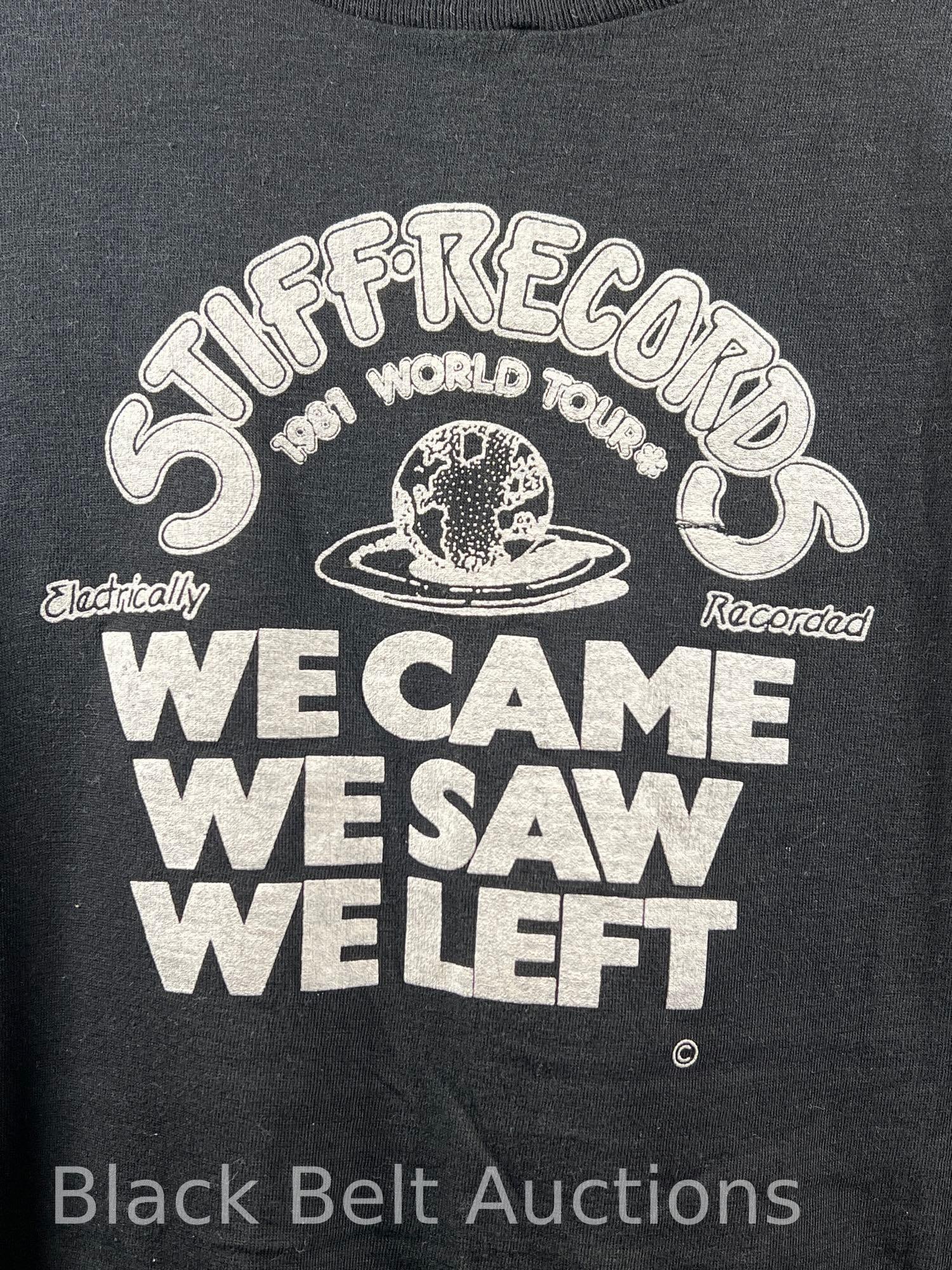 Stiff Records 1981 World Tour Shirt Lovich Dury - 2