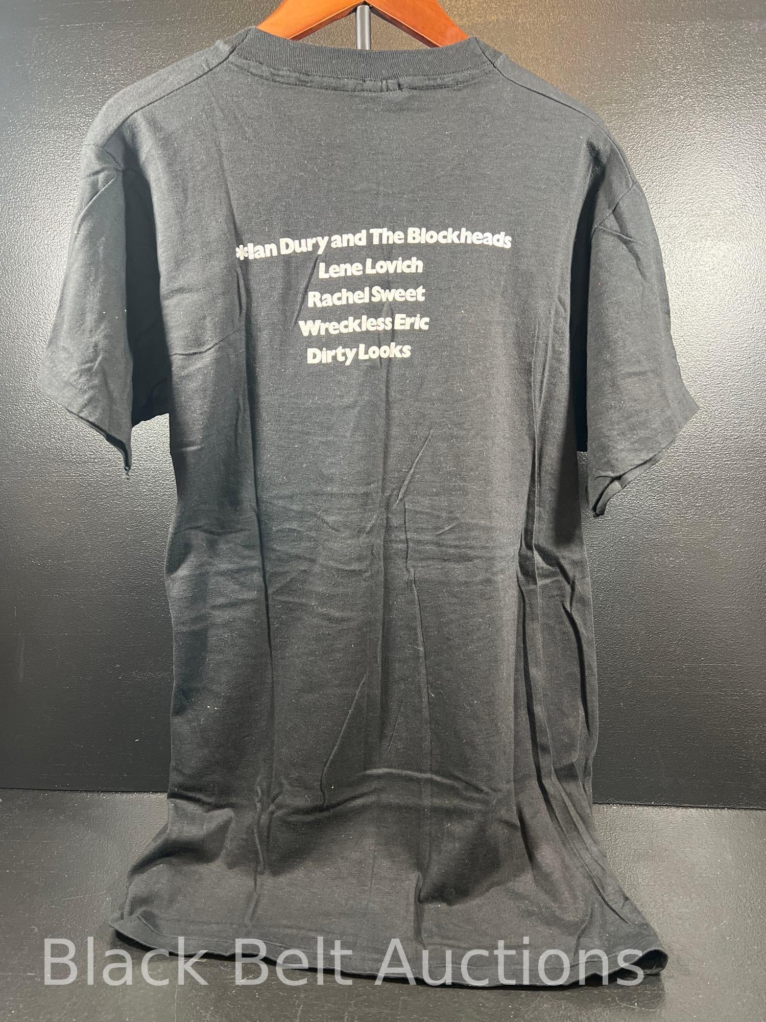 Stiff Records 1981 World Tour Shirt Lovich Dury - 6